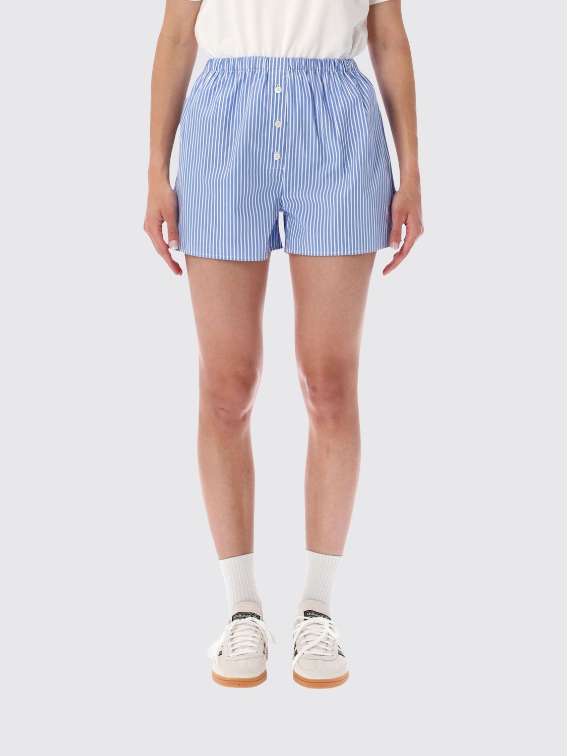 SPORTY & RICH Pantaloncini Donna colore Rigato