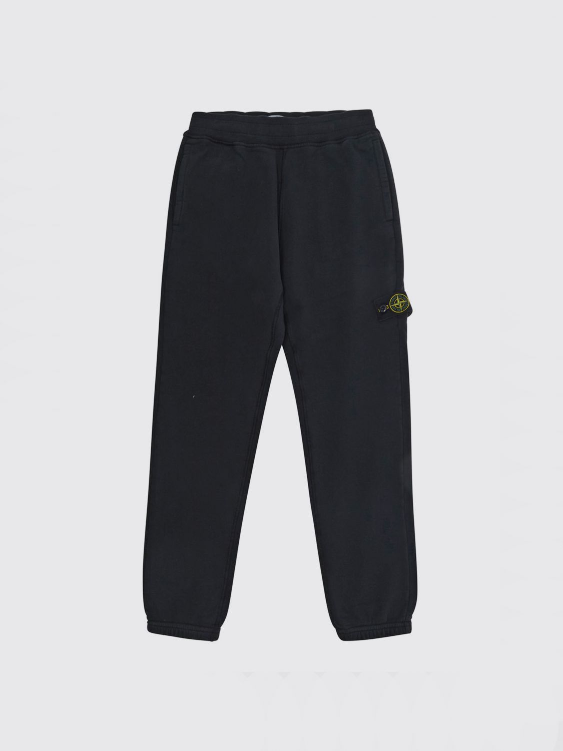 STONE ISLAND JUNIOR Slim Fit Jogginghose für Jungen aus Baumwolle mit Logo-Patch