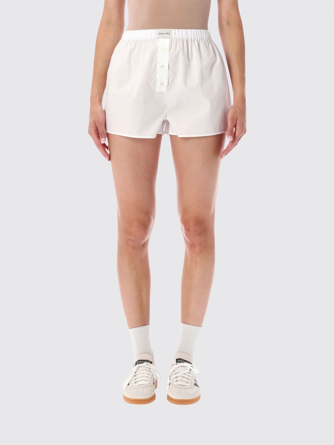 SPORTY & RICH Pantaloncini Donna colore Bianco