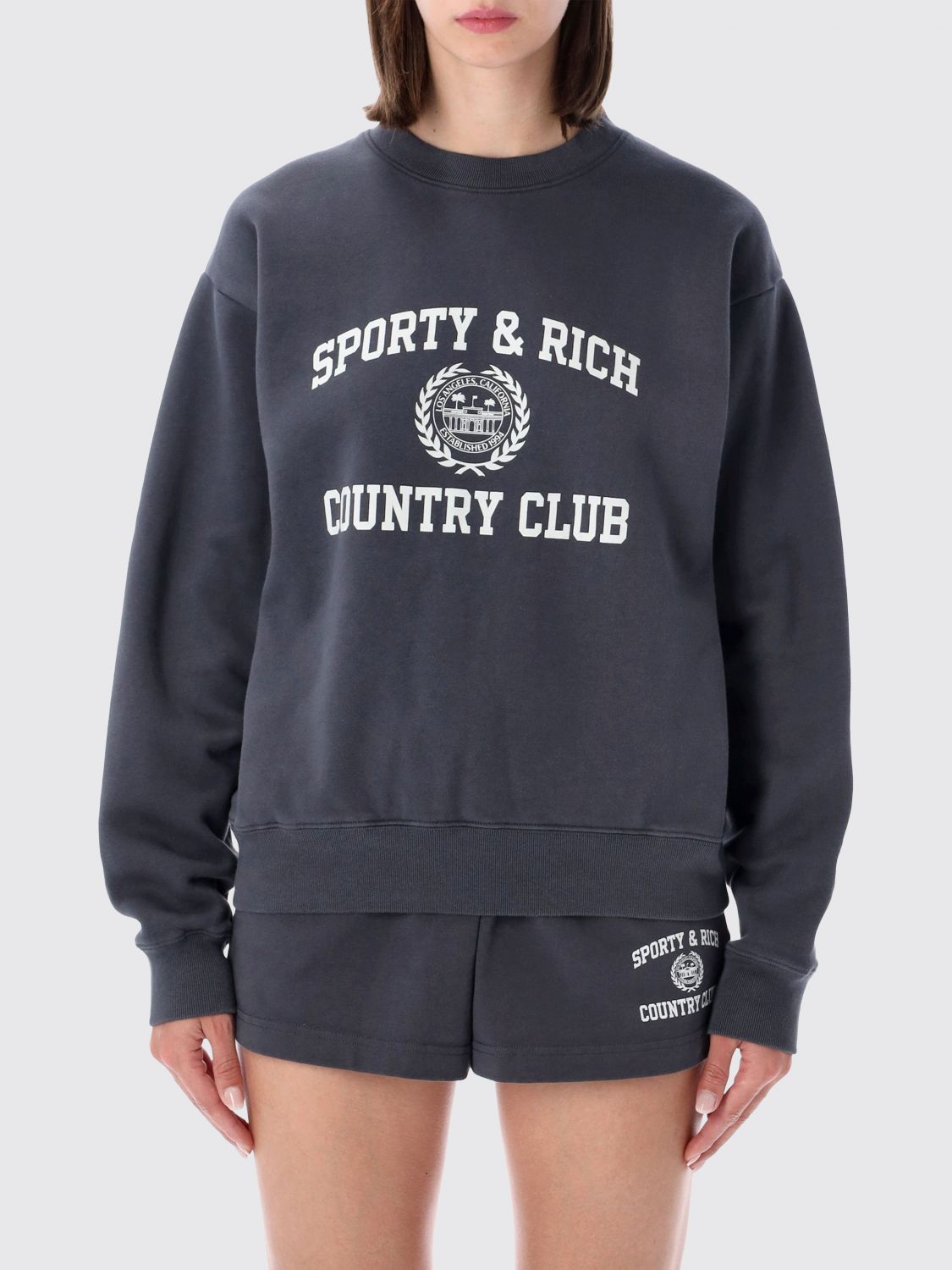 SPORTY & RICH Felpa Donna colore Antracite