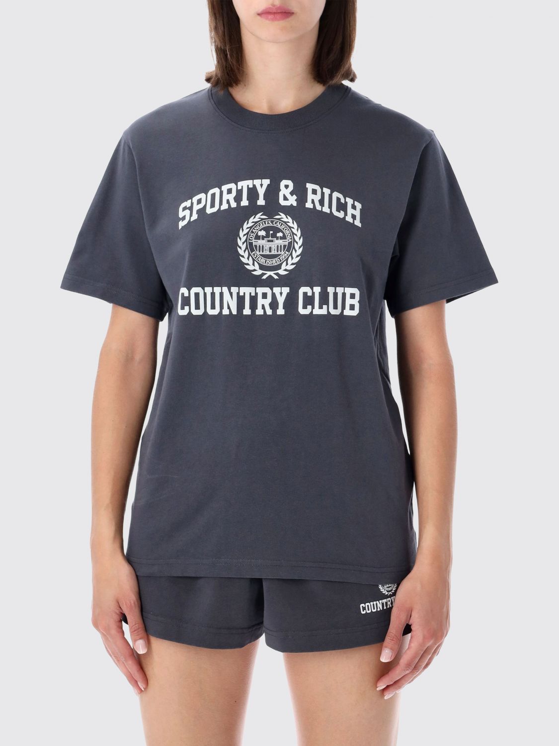 SPORTY & RICH T-Shirts Donna colore Antracite