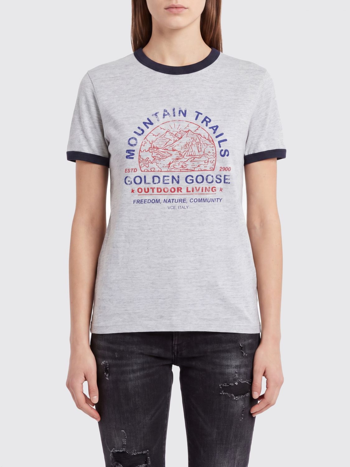 GOLDEN GOOSE T-Shirt Woman color Grey