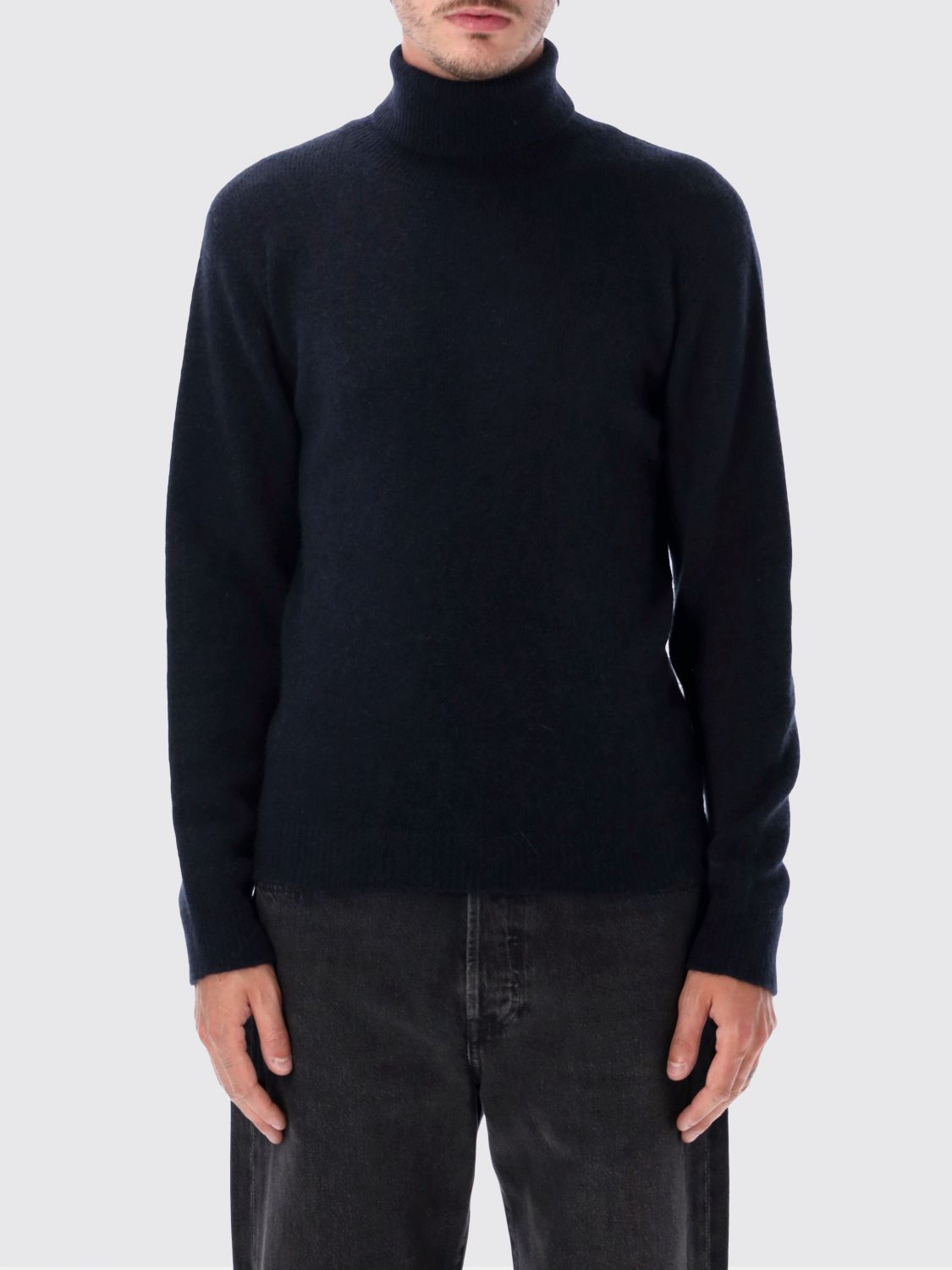 ROBERTO COLLINA Wool and Camel Blend Turtleneck Jumper