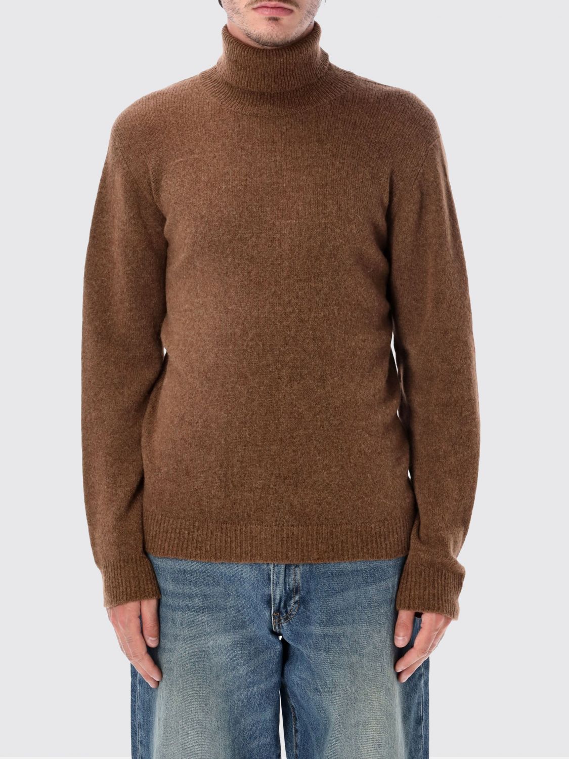 ROBERTO COLLINA Sweater Men color Tobacco