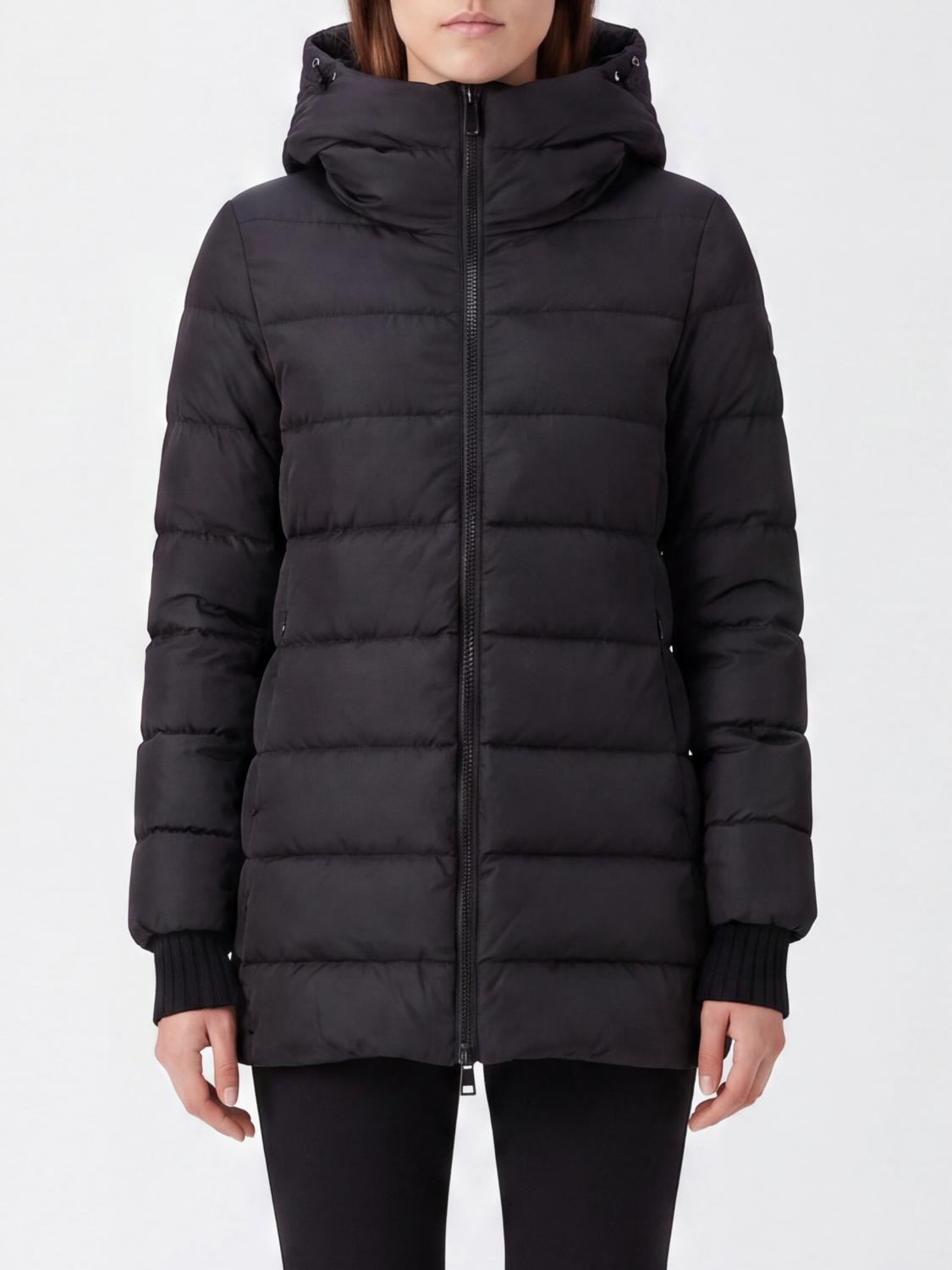 HERNO Kurze A-Shape Daunenjacke aus wasserabweisendem Nylon mit Kapuze