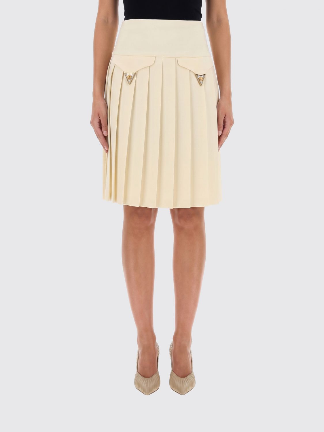 VERSACE Skirt Woman color Ivory