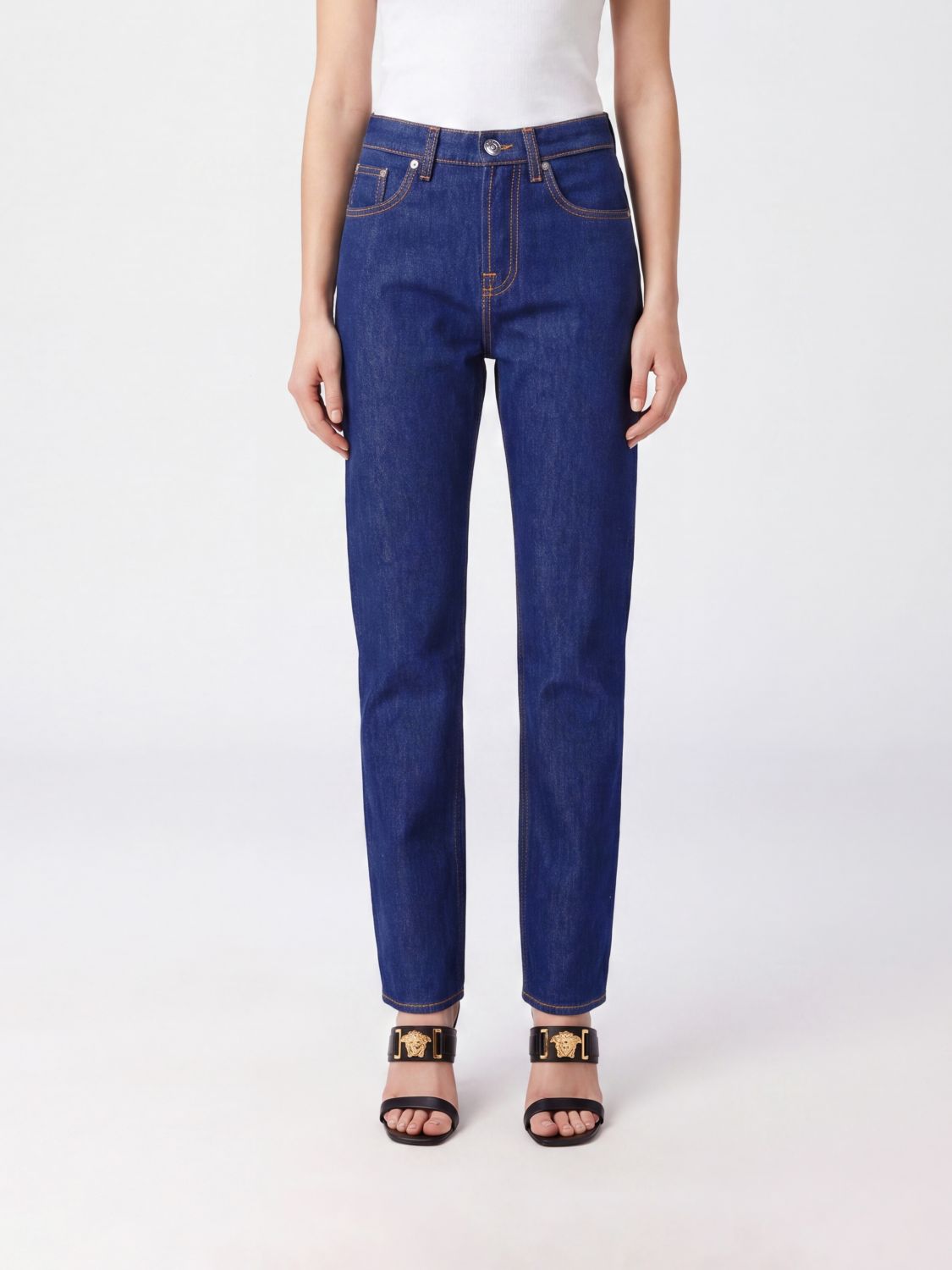 VERSACE Jeans Woman color Blue
