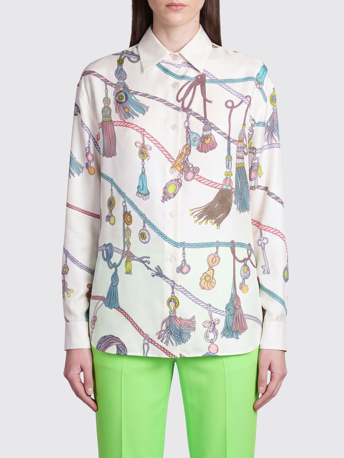 VERSACE Shirt Woman color White