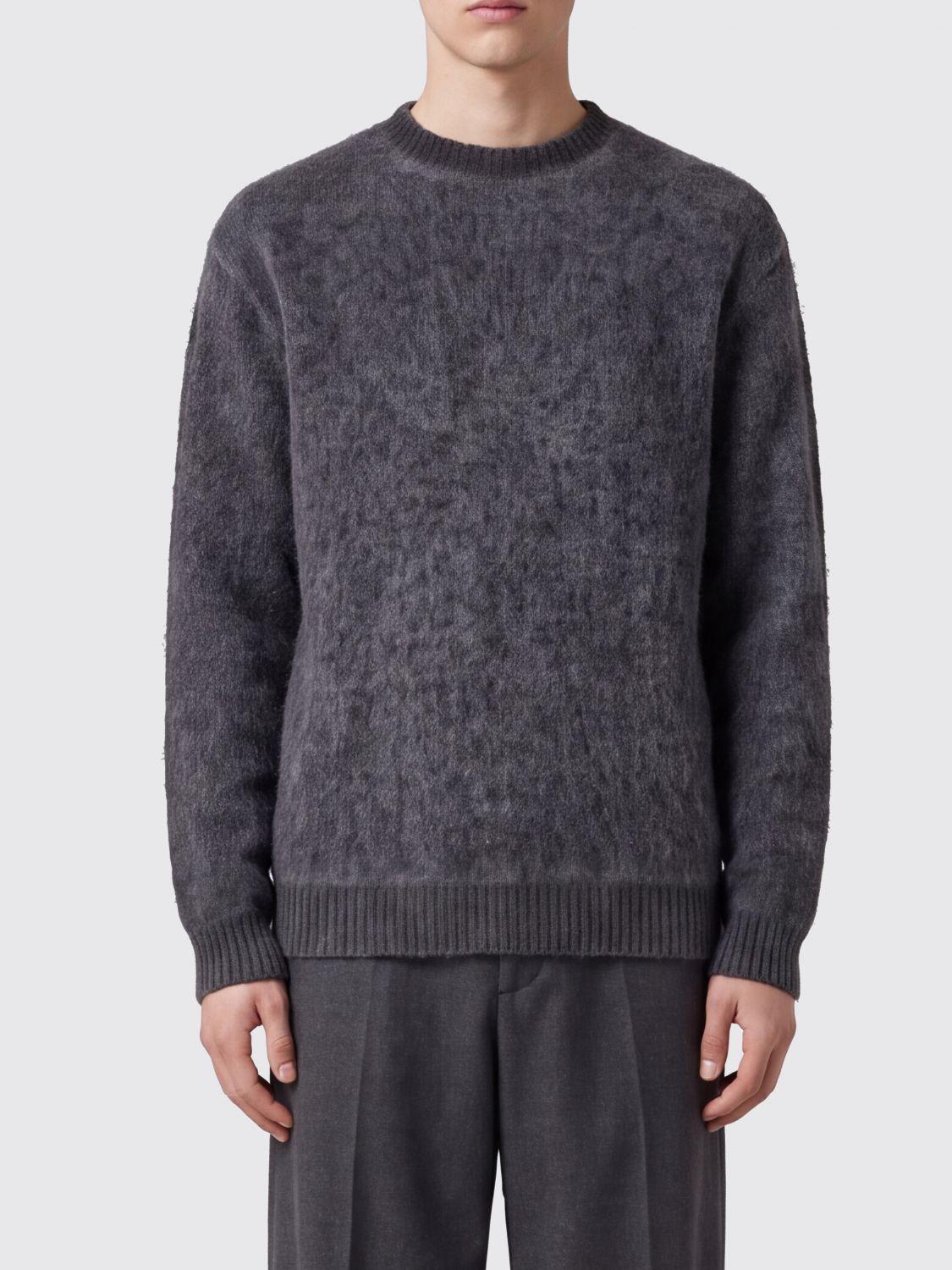 Avant Toi Slim Fit Merino Wool and Alpaca Crewneck Jumper