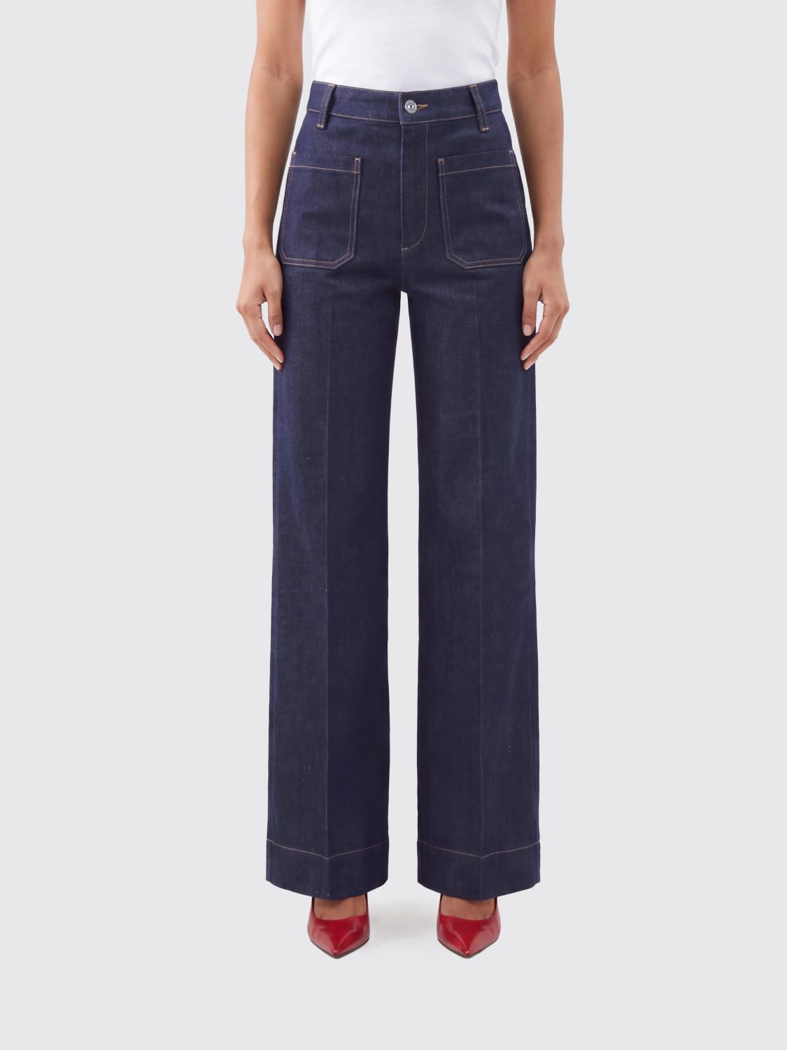 VICTORIA VICTORIA BECKHAM Jeans Woman color Blue