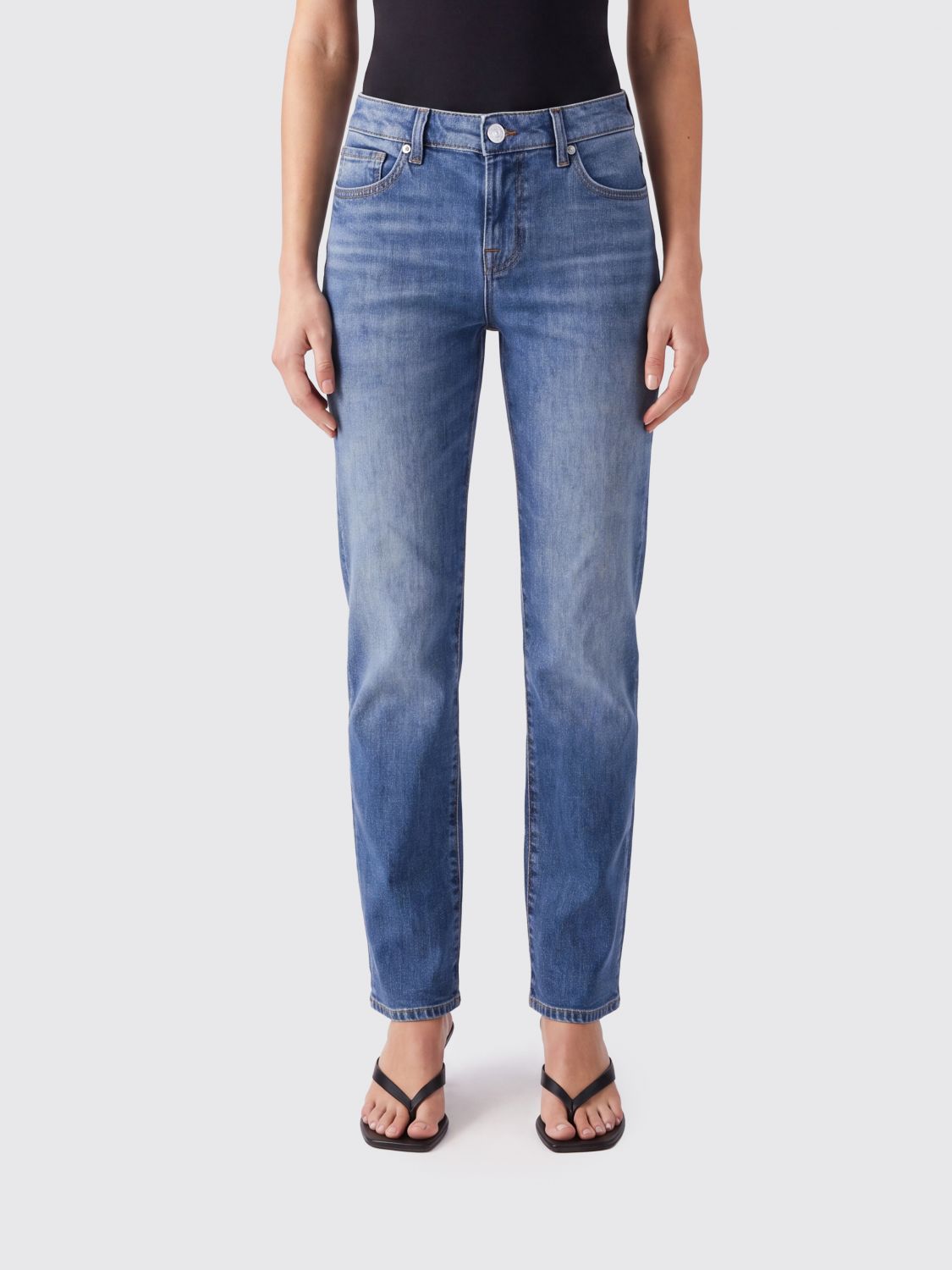 7 FOR ALL MANKIND Jeans Woman color Blue