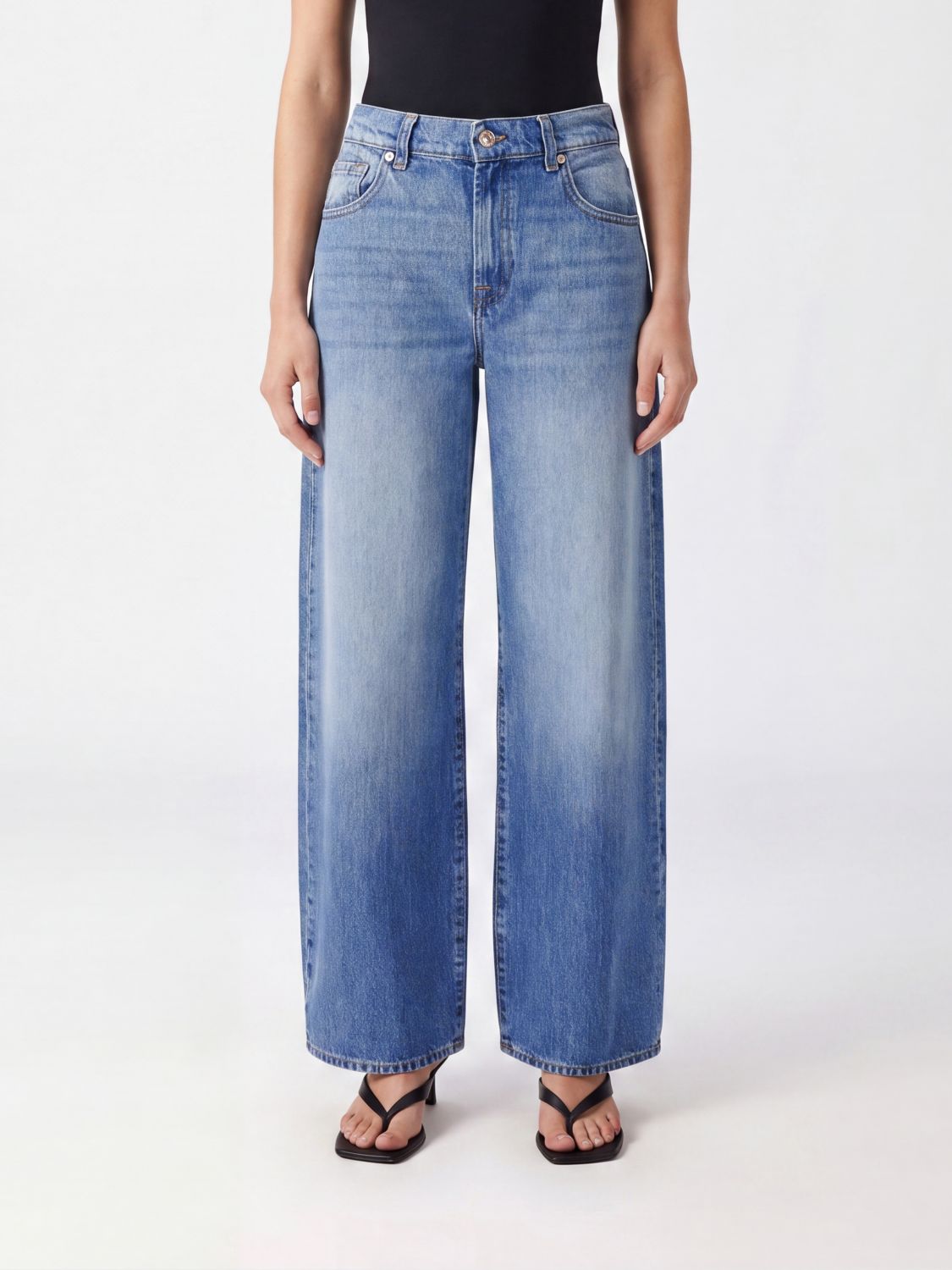 7 FOR ALL MANKIND Jeans Woman color Blue