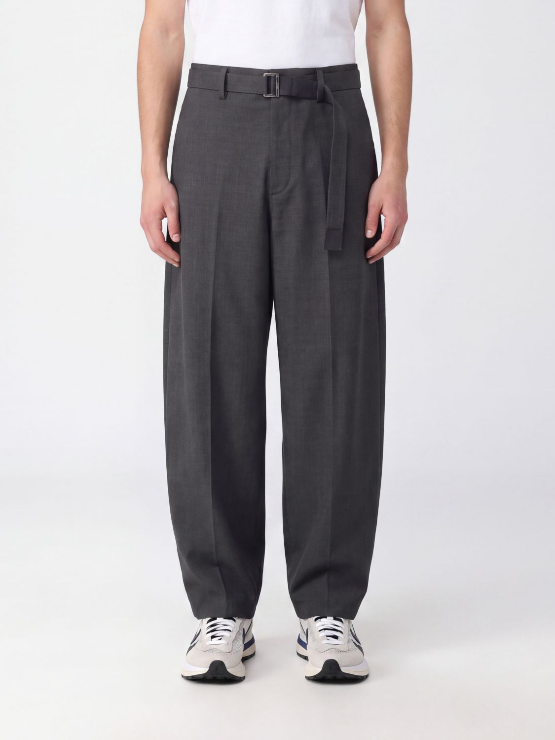 SACAI Pants Men color Brown