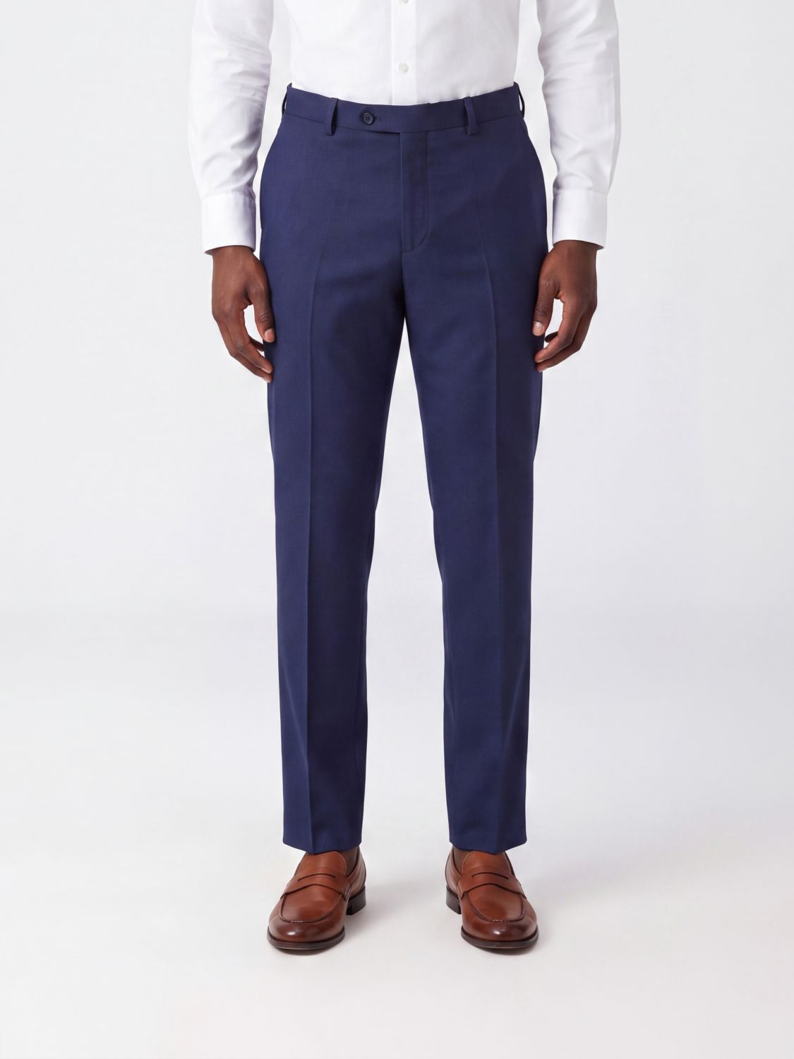 Incotex Slim Fit Wool Flannel Chinos with Off-Centre Closure