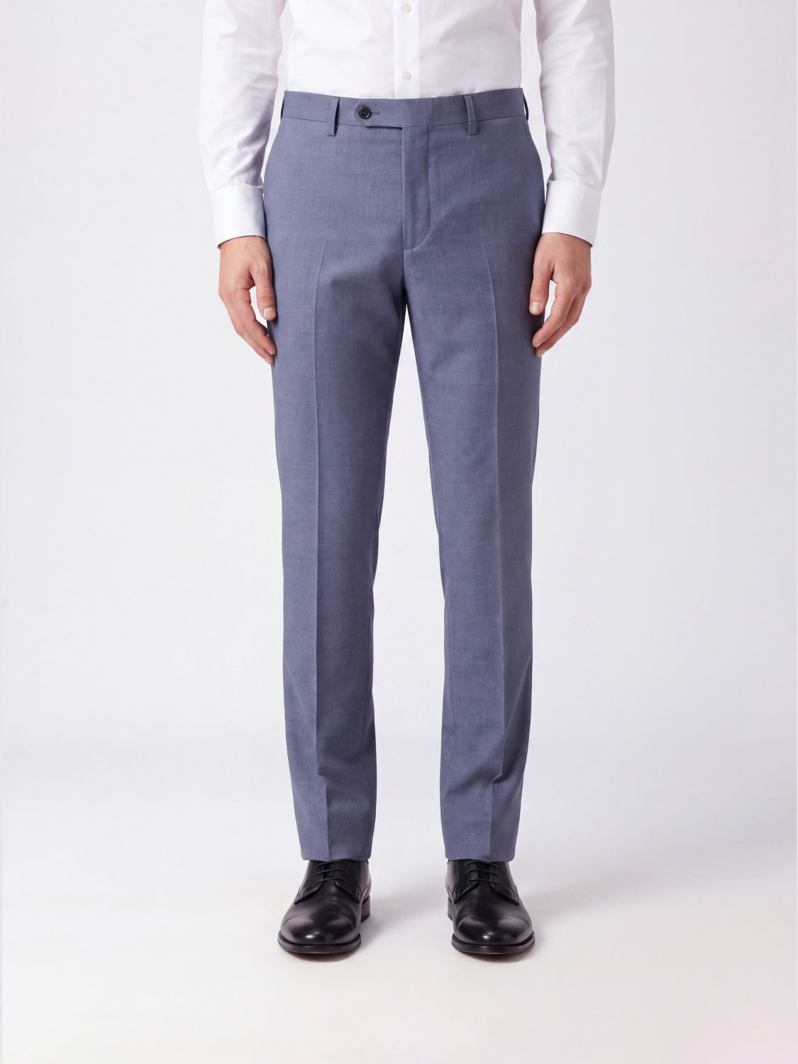 Incotex Slim Fit Wool Flannel Chinos with Off-Centre Closure