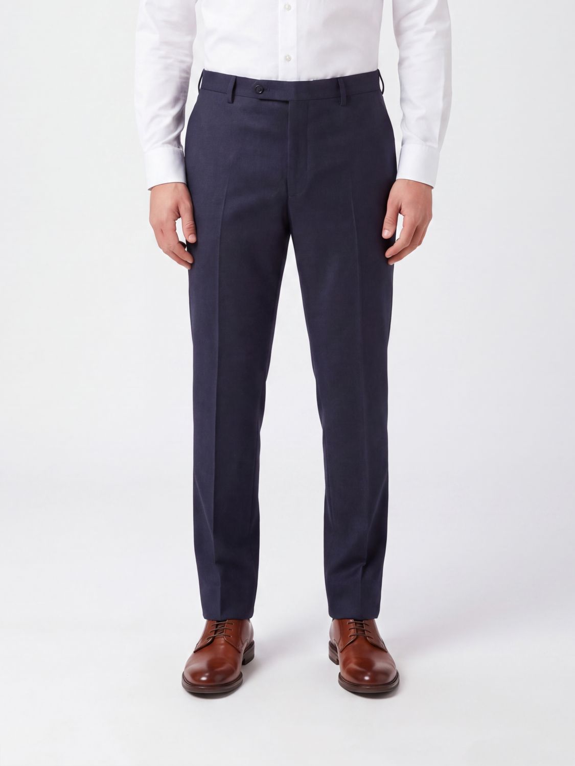 Incotex Slim Fit Wool Flannel Chinos with Off-Centre Closure