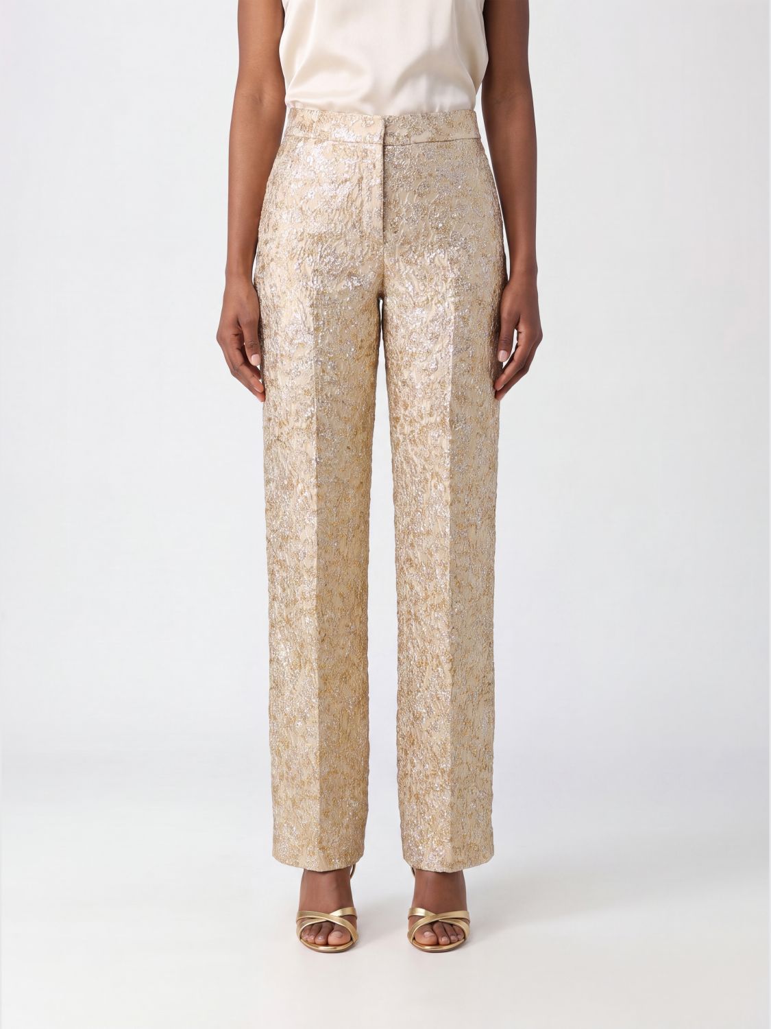 COLLINI MILANO 1937 Pants Woman color Gold