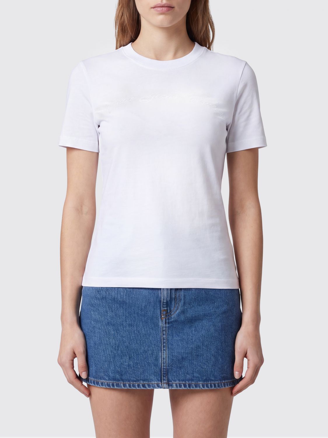VERSACE JEANS COUTURE T-Shirt Woman color White