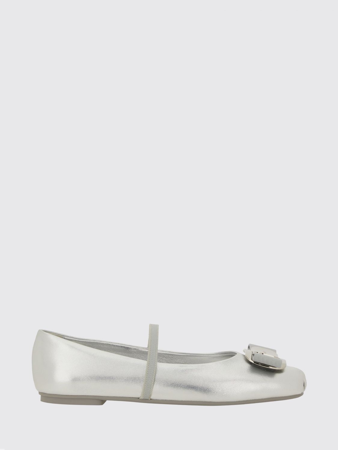 FERRAGAMO Flat Shoes Woman color Silver