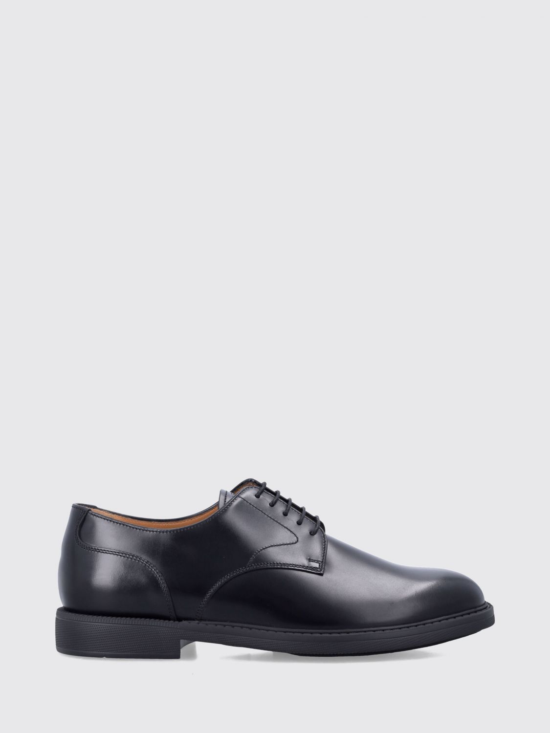 CHURCH’S Walker Round-Toe Derby Shoes in Smooth Calf Leather with Rubber Sole