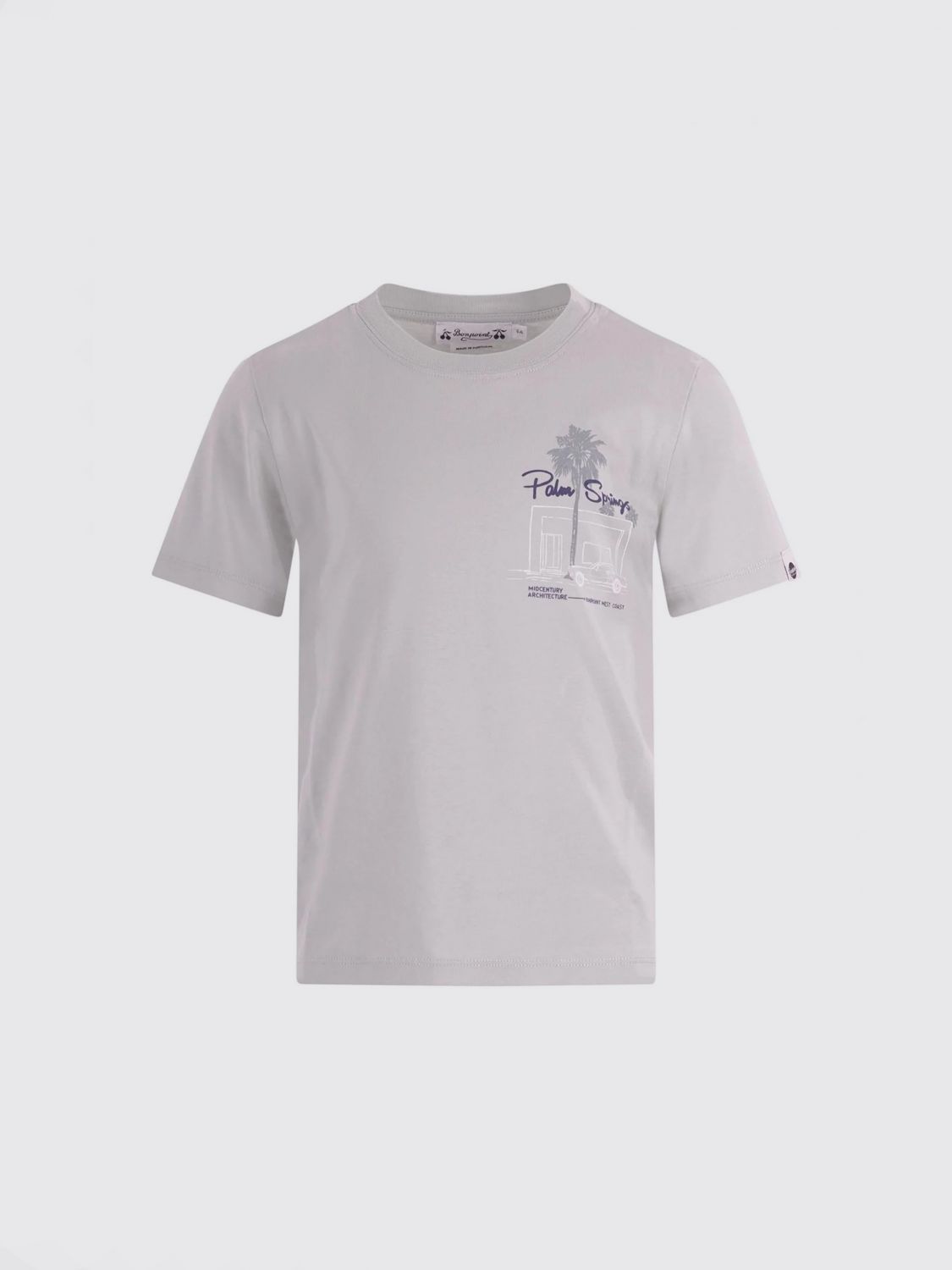 BONPOINT T-shirt da bambino in cotone a maniche corte con logo stampato