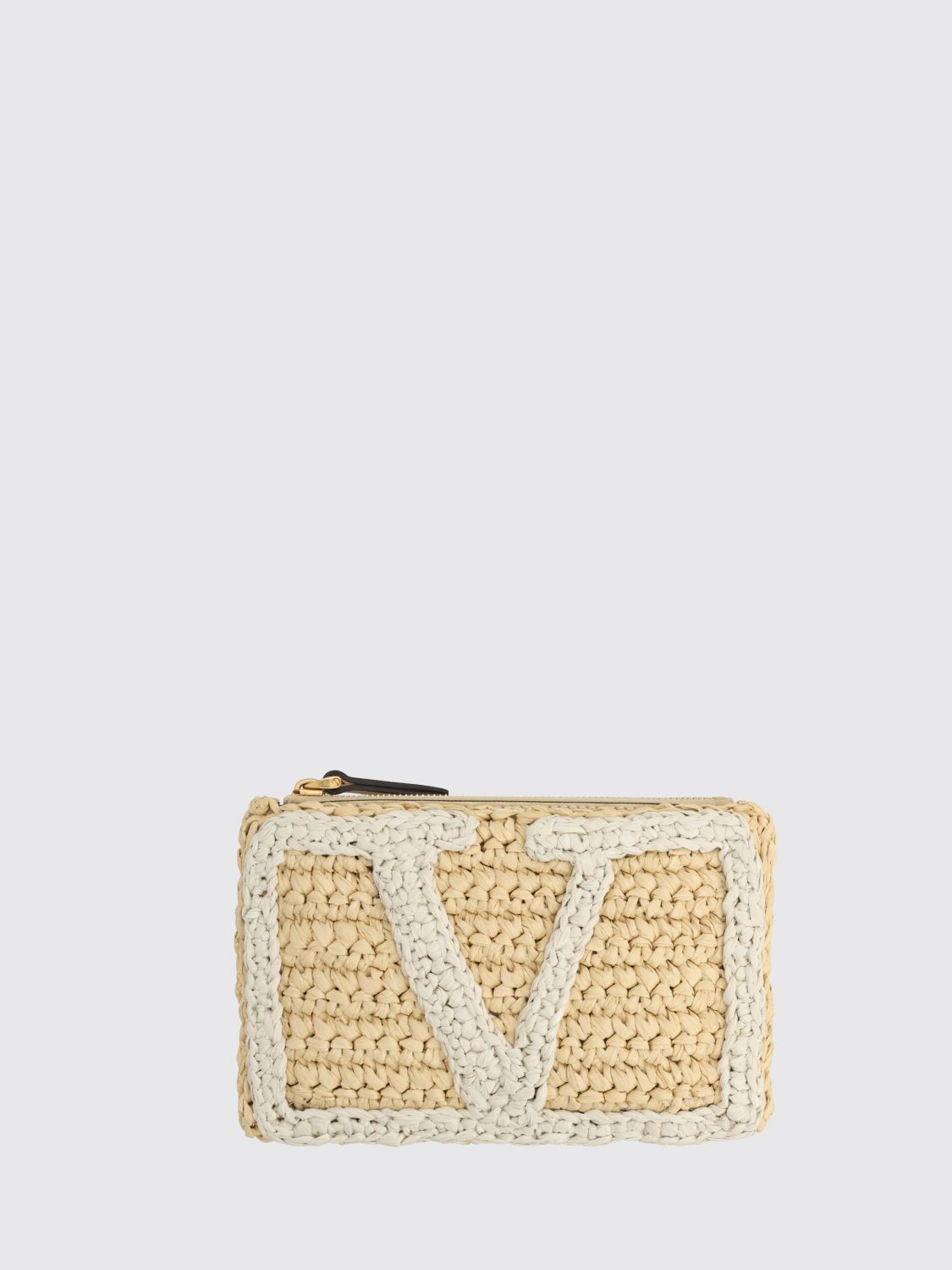 VALENTINO GARAVANI Borsa mini Viva Superstar in viscosa crochet con VLogo