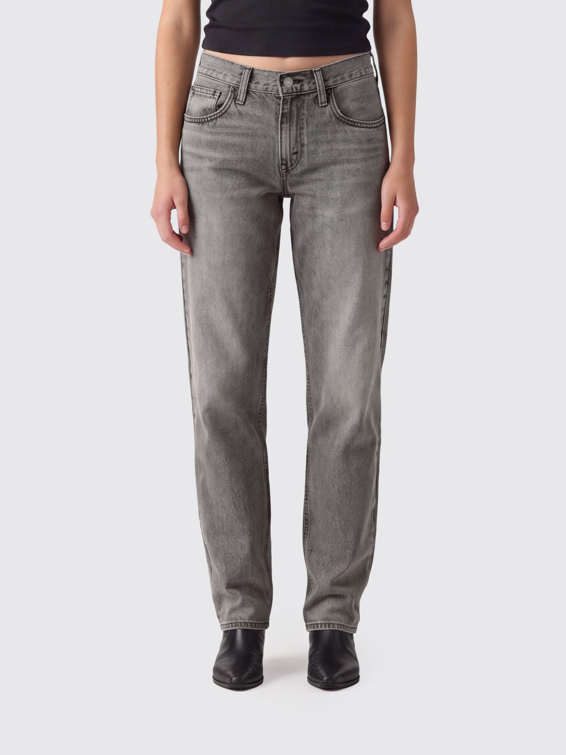 LEVI'S Jeans straight tapered a vita media in denim stretch