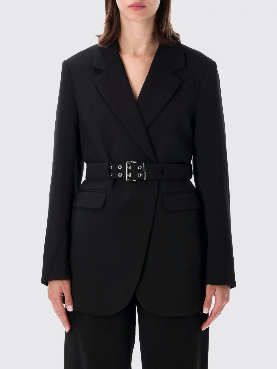 GANNI Jacket Woman color Black