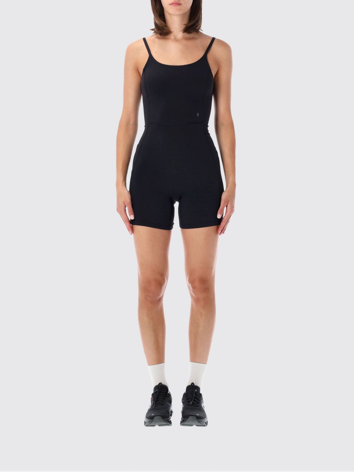 On Running Short Playsuit in Technical Fabric with Adjustable Straps