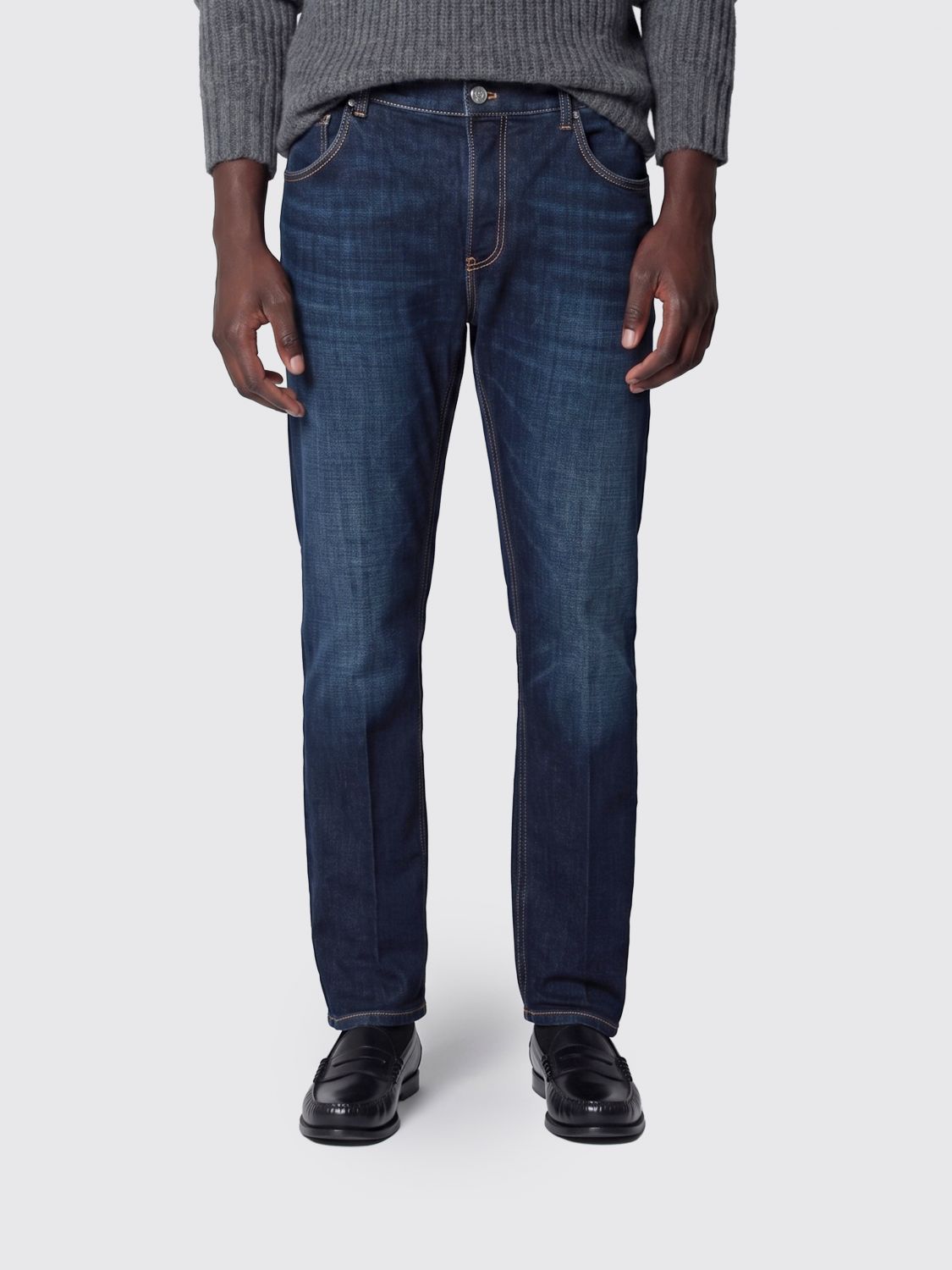 Pt Torino Five-Pocket Slim Fit Jeans in Stretch Denim