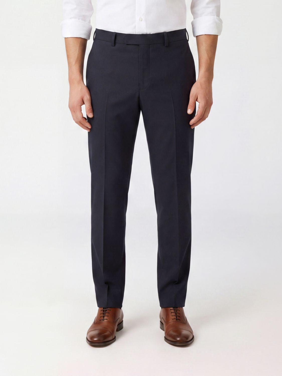 PT TORINO Slim Fit Trousers in Virgin Wool with an Off-Center Closure