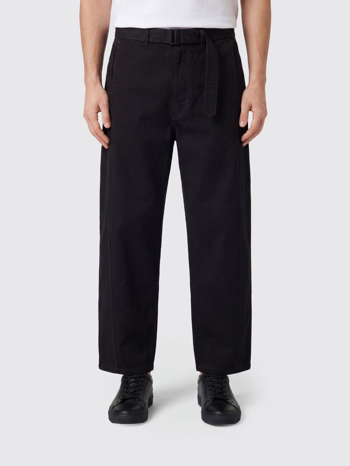 Lemaire Baggy Jeans in Denim with an Adjustable Belted Waist