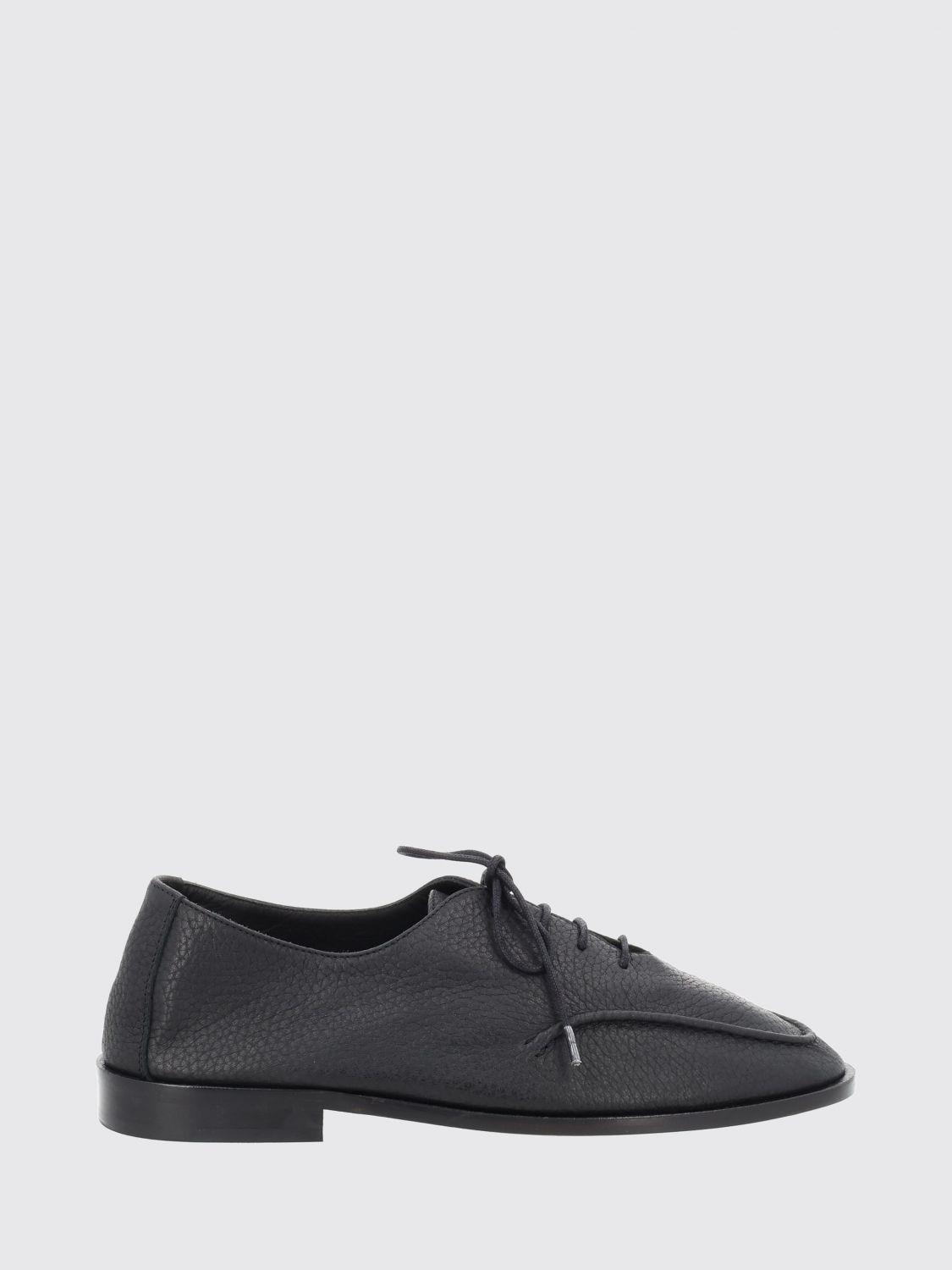 Hereu Juliol Moc-Toe Derby Shoes in Pebbled Leather