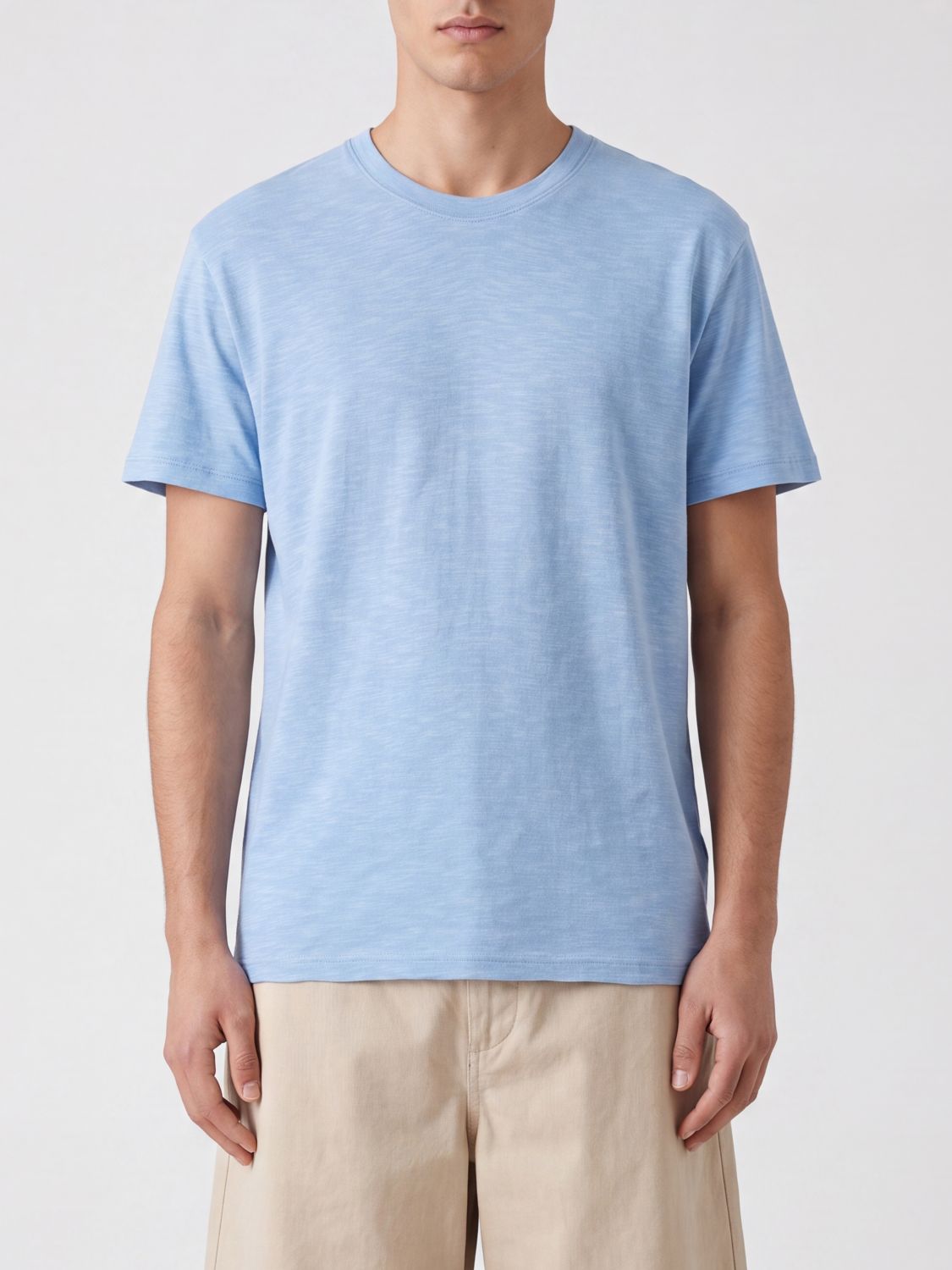 CLOSED Rundhals-T-Shirt aus Baumwolle mit geradem Saum und kurzen Ärmeln