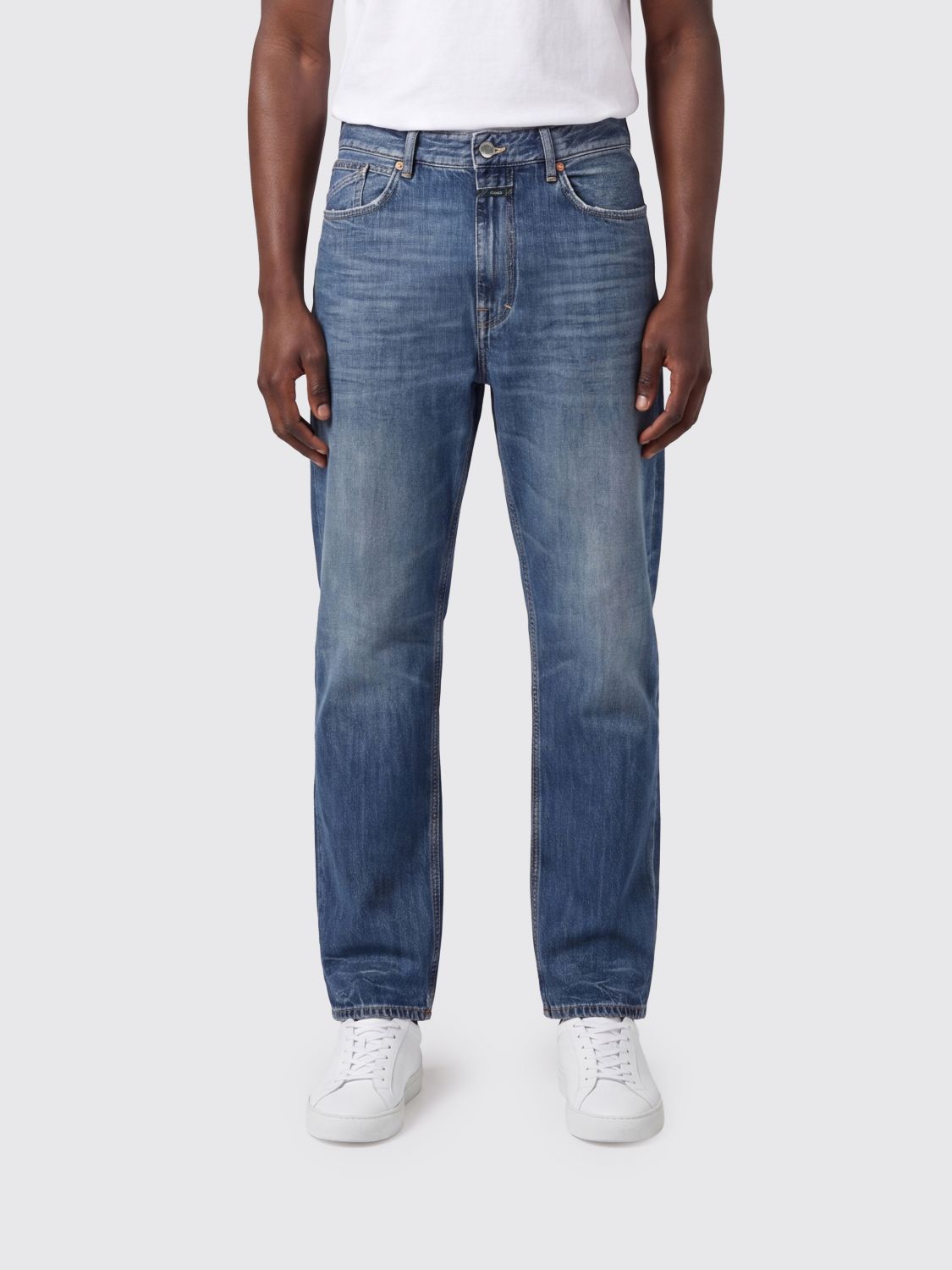 Closed Springdale Mid-Rise Straight-Leg Jeans in Cotton Denim