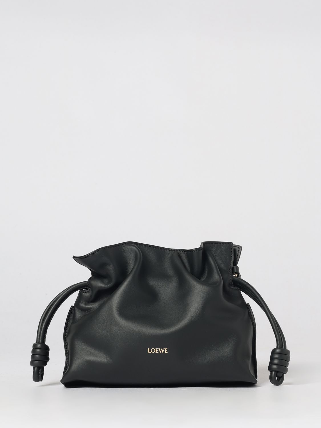 LOEWE Flamenco Calfskin Mini Bucket Bag with Drawstring