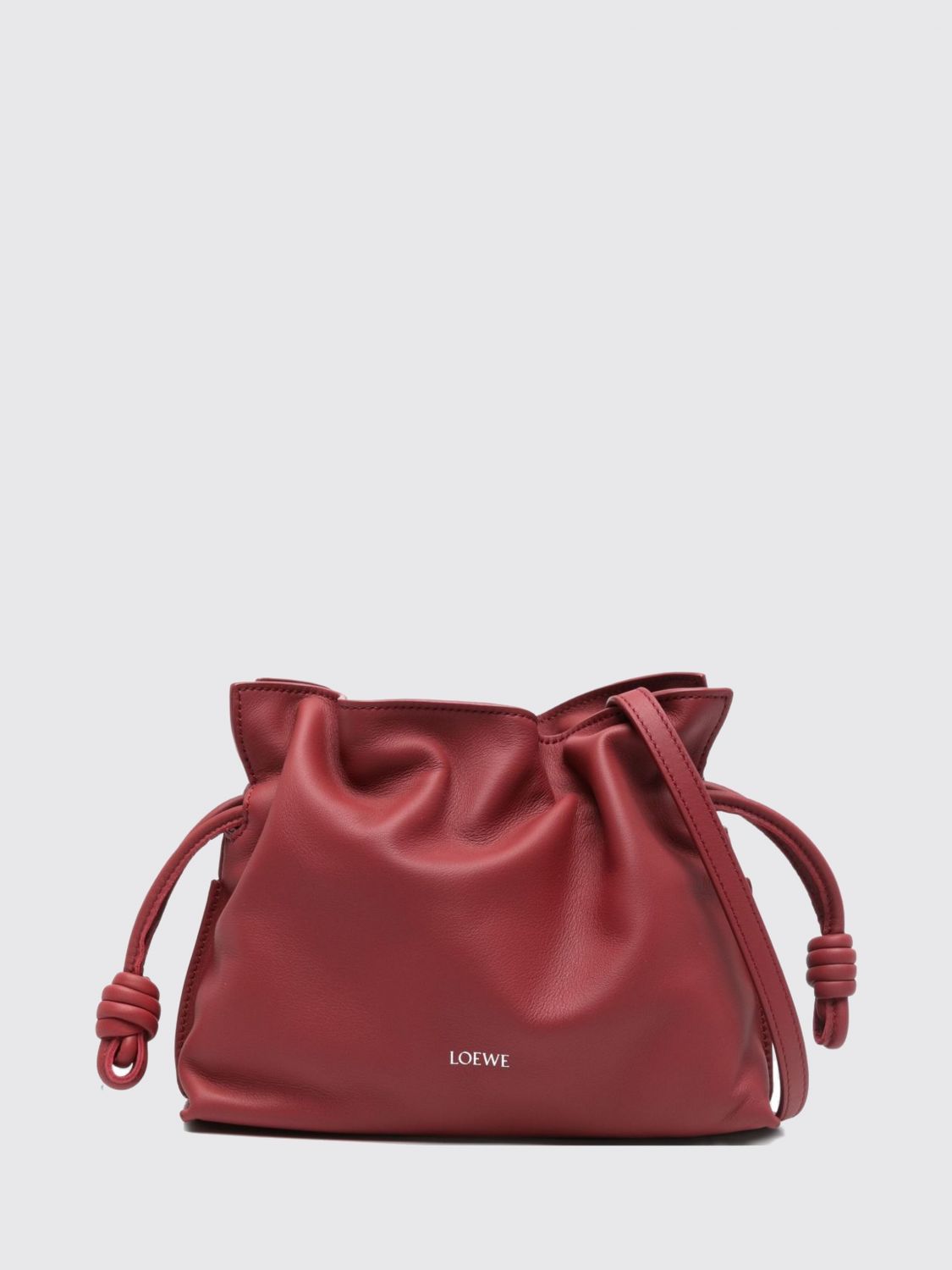 LOEWE Flamenco Calfskin Mini Bucket Bag with Drawstring