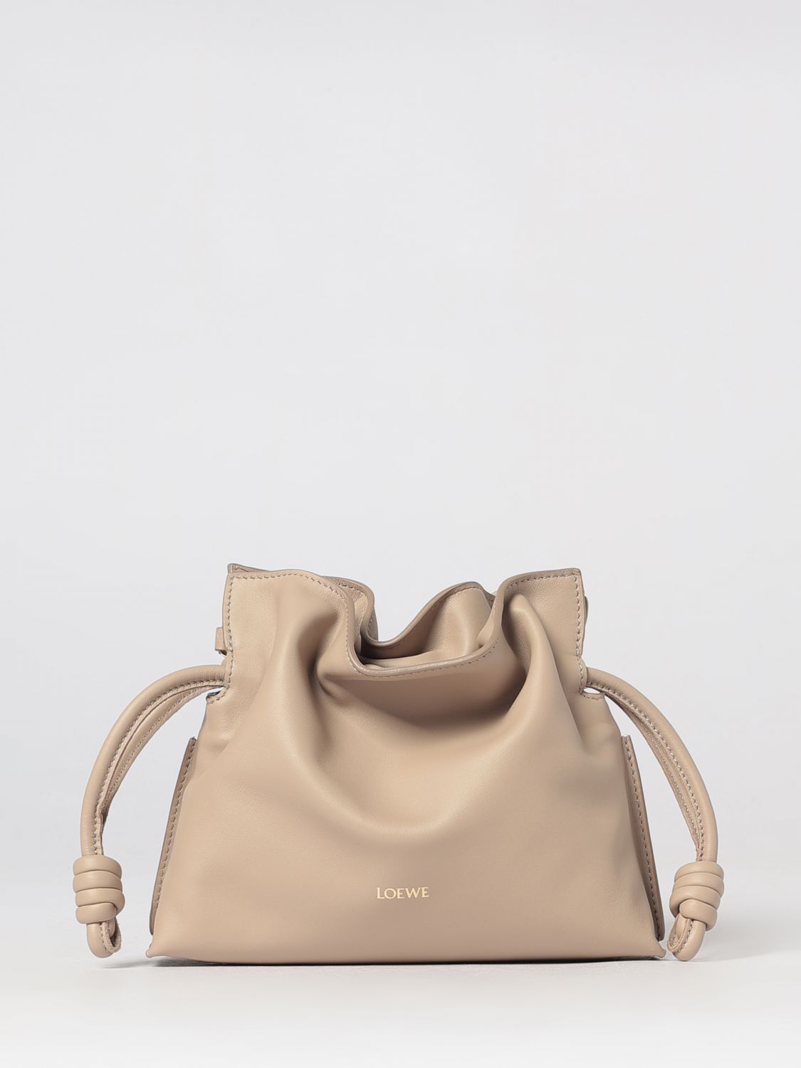 LOEWE Flamenco Mini-Beuteltasche aus Kalbsleder mit Kordelzug