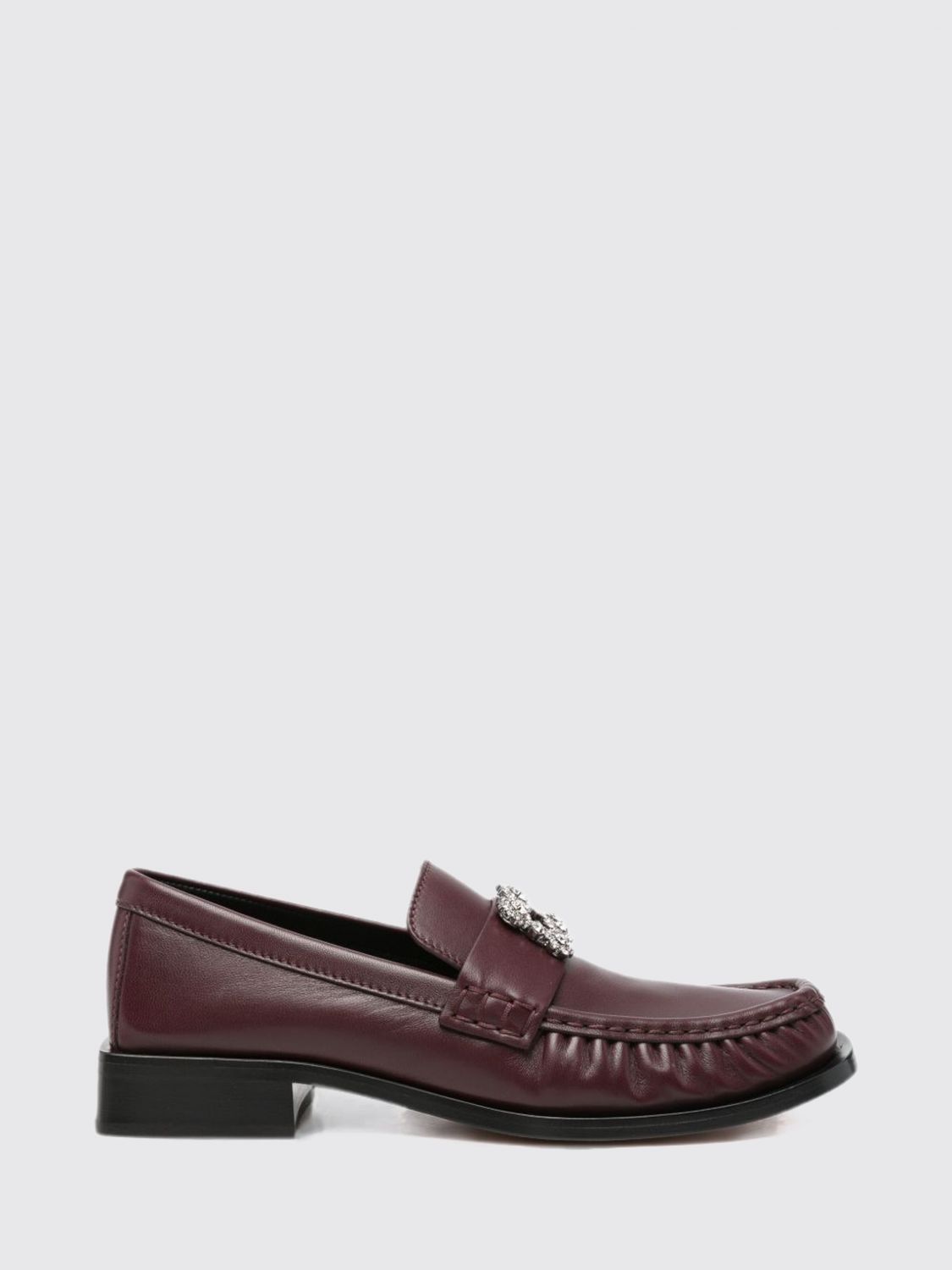 ROGER VIVIER Viv' Rangers Penny-Loafer aus Leder mit Kristall-Schnalle