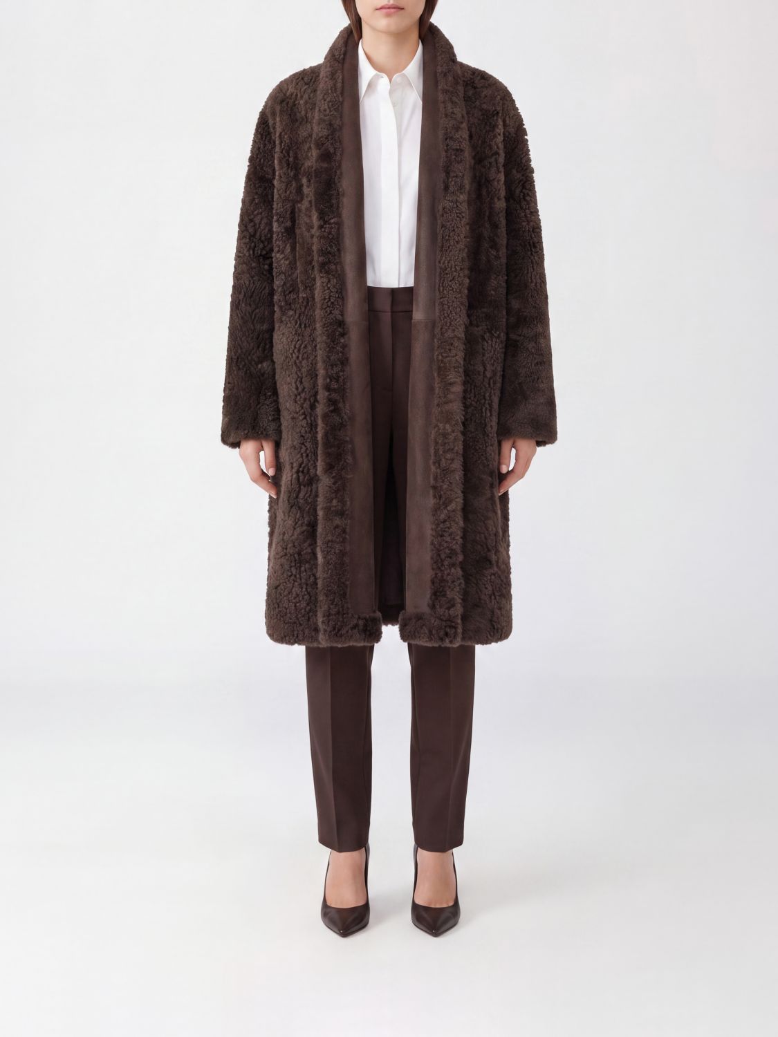 TOM FORD Coat Woman color Brown