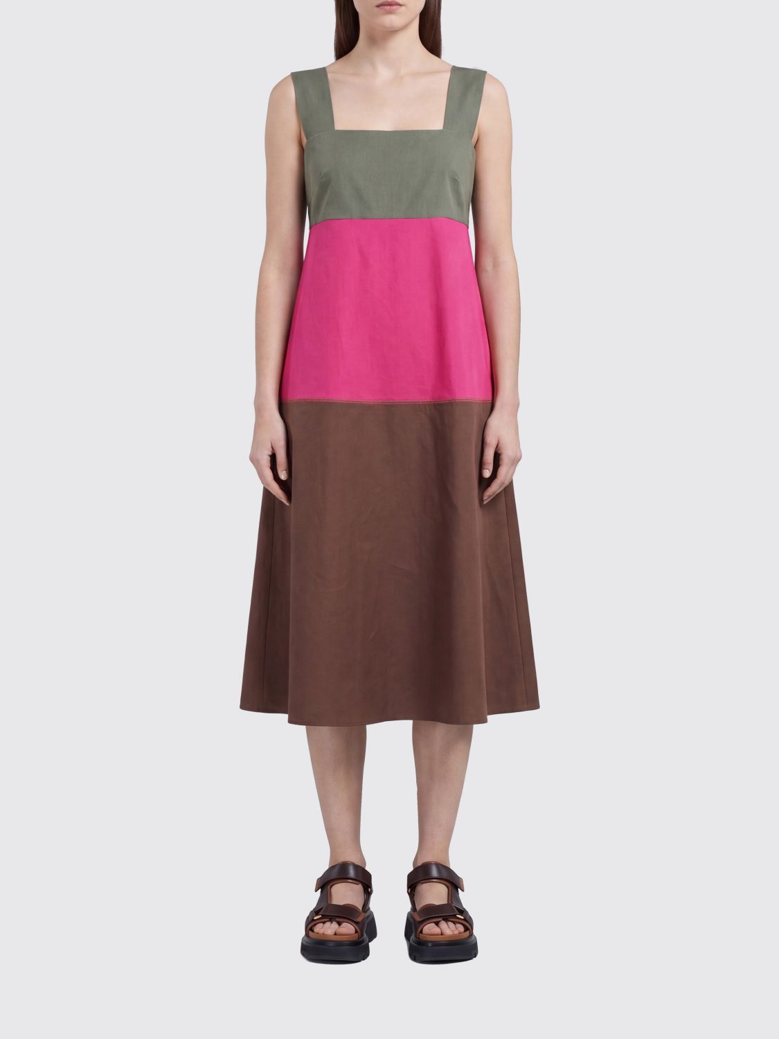 MARNI MARNI Dress Woman color Tobacco
