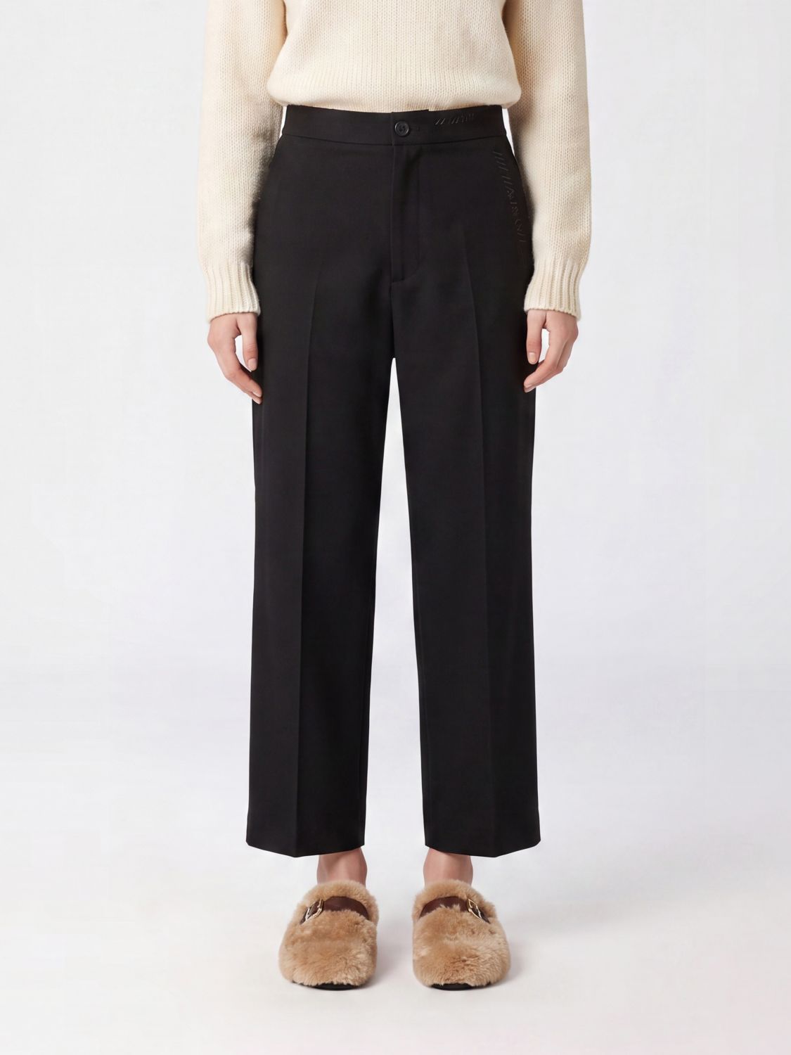 Marni Straight-Leg Trousers in Pure Virgin Wool with Mid-Rise Waist · 44