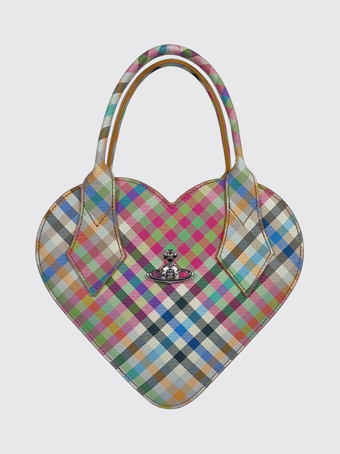 VIVIENNE WESTWOOD Borsa Josephine in poliuretano stampa tartan