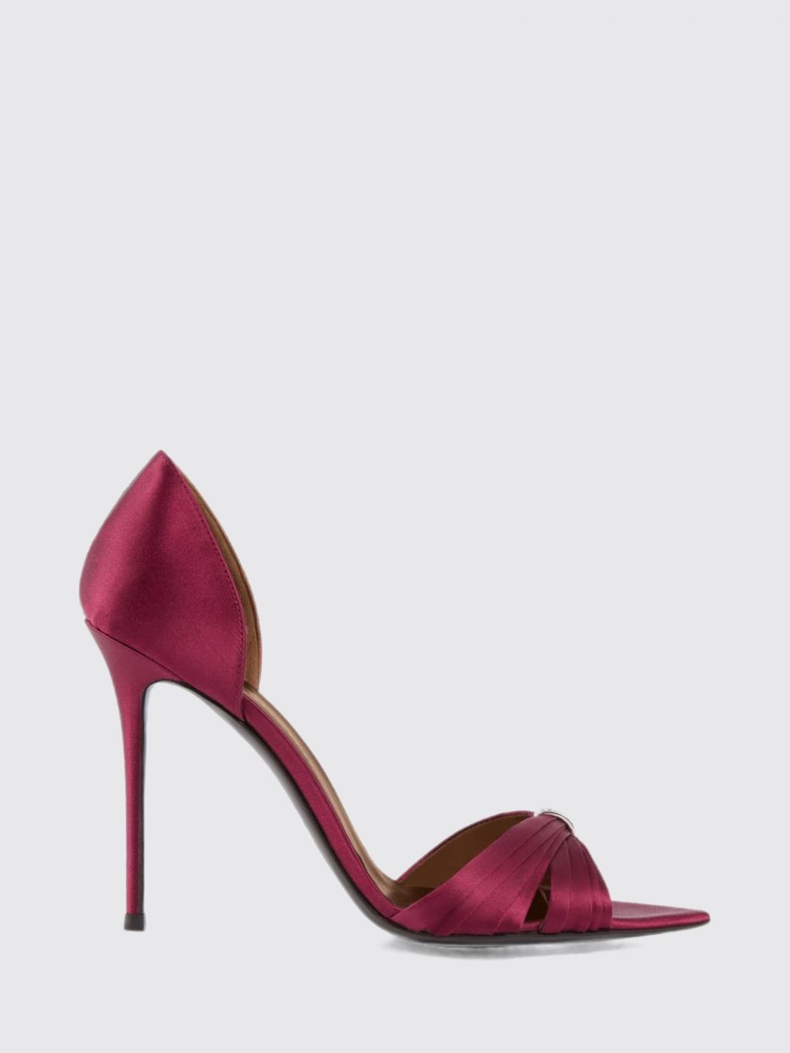 GIUSEPPE ZANOTTI Lumiere Mules aus Satin mit Strassbesatz und Stiletto-Absatz