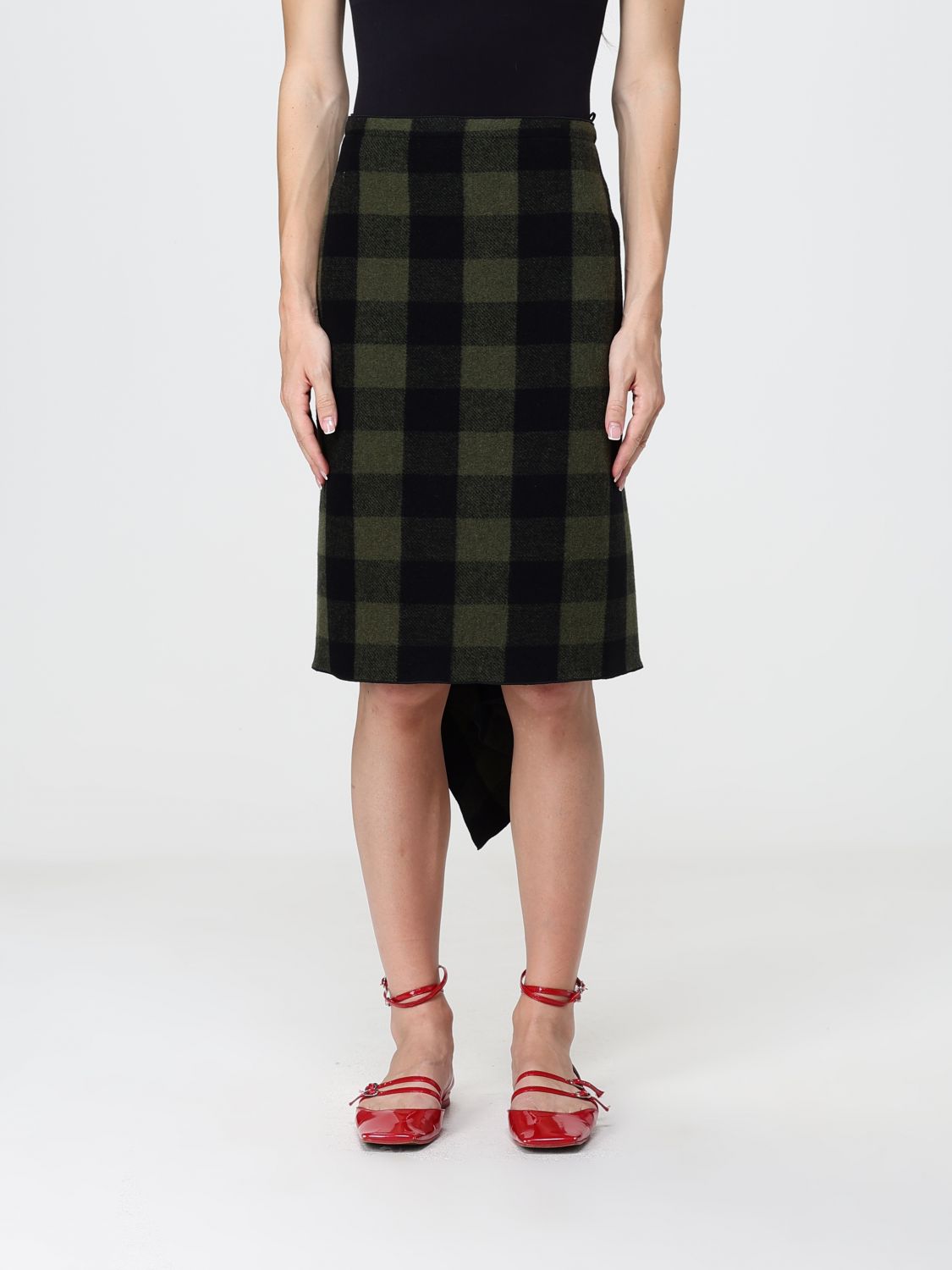 N° 21 Skirt Woman color Green