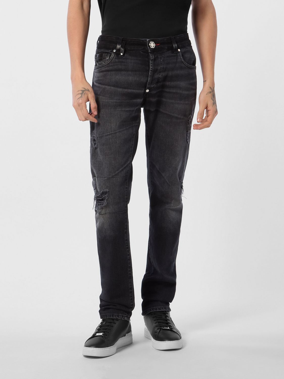 PHILIPP PLEIN Jeans Men color Black