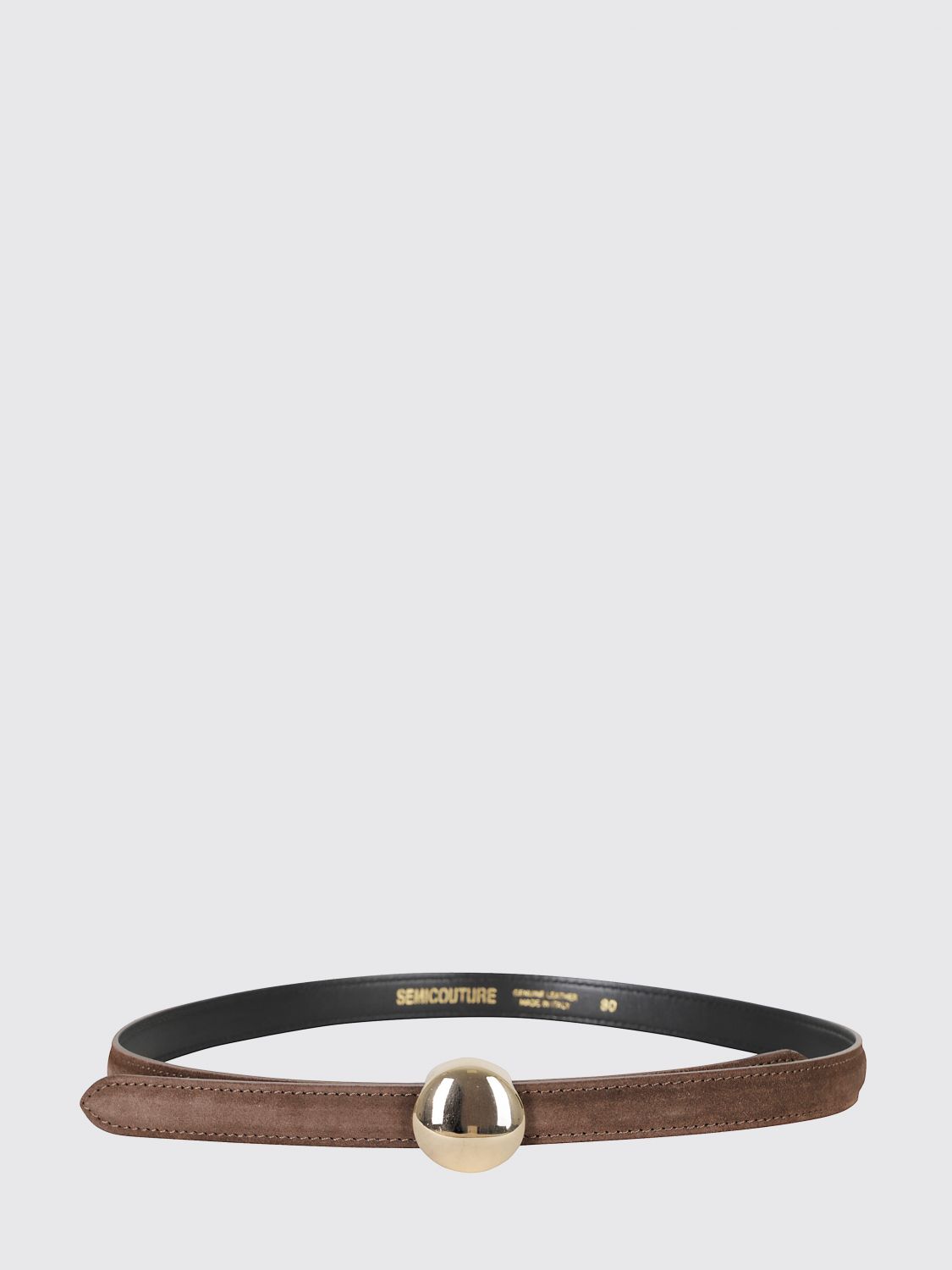 SEMICOUTURE Belt Woman color Brown
