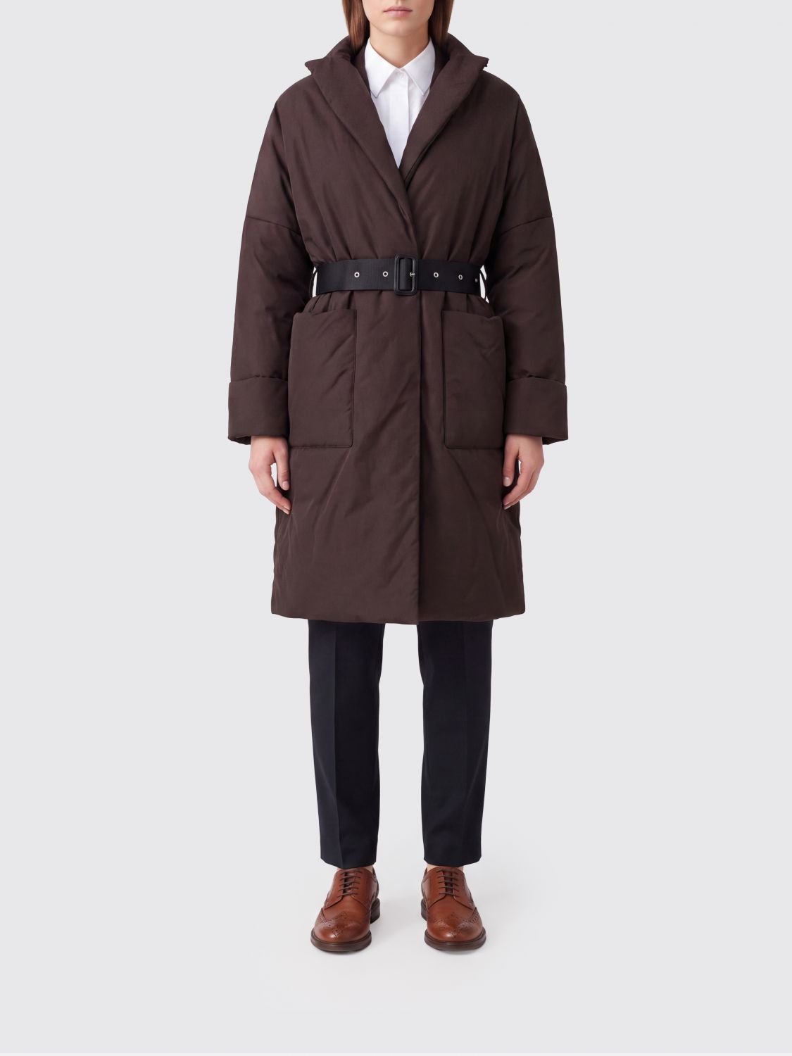 SEMICOUTURE Jacket Woman color Brown