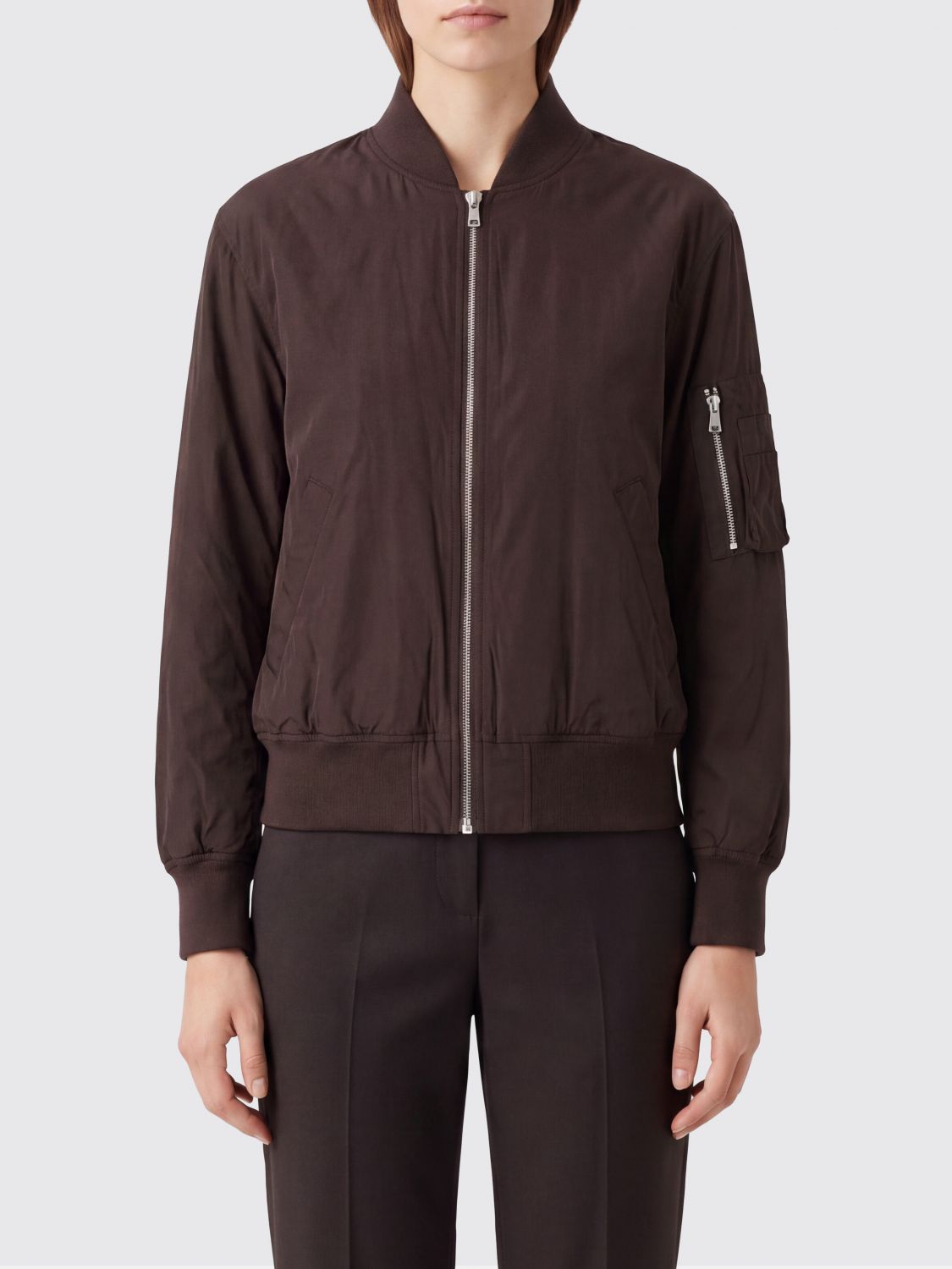 SEMICOUTURE Jacket Woman color Brown