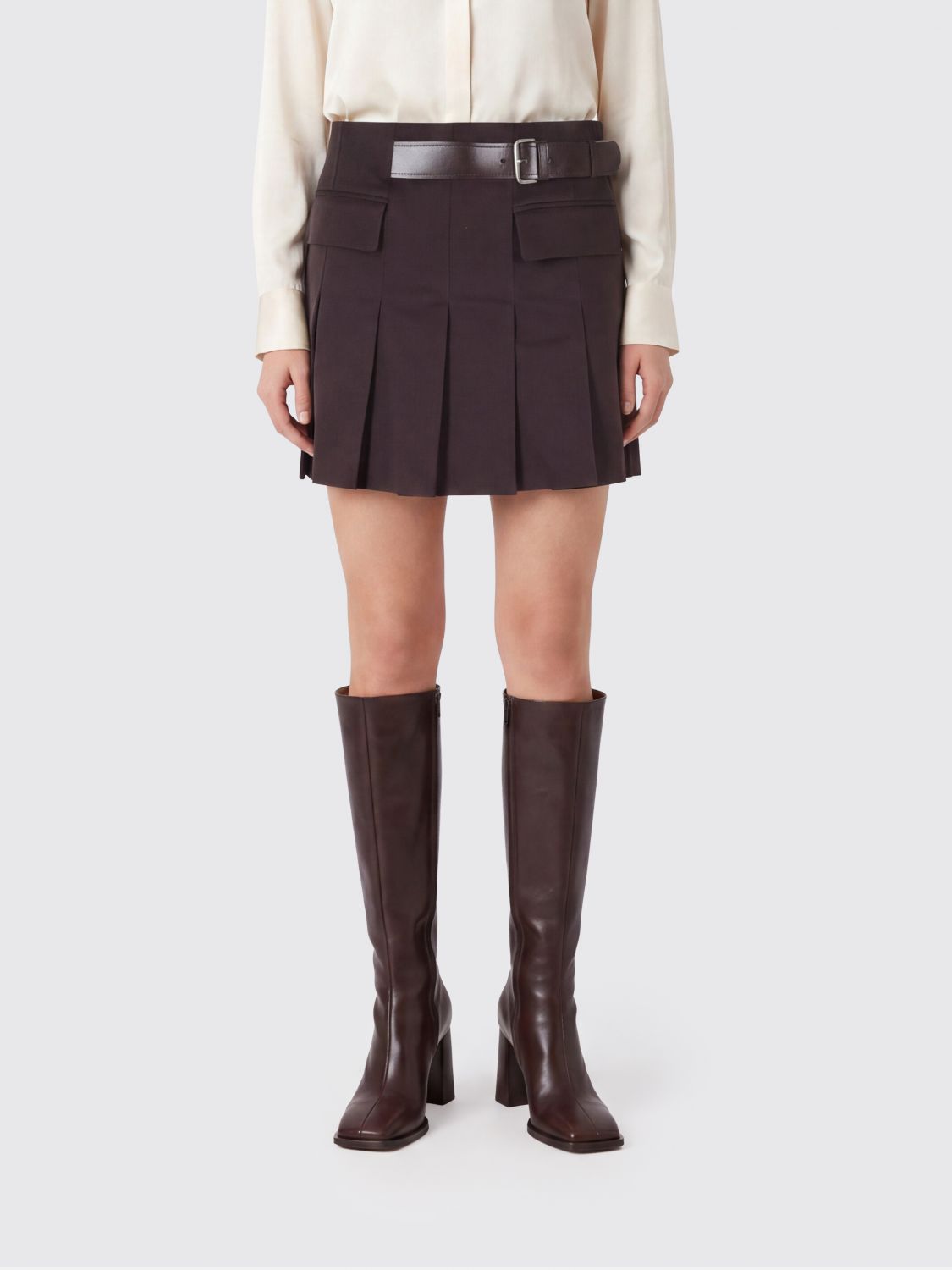 SEMICOUTURE Skirt Woman color Brown